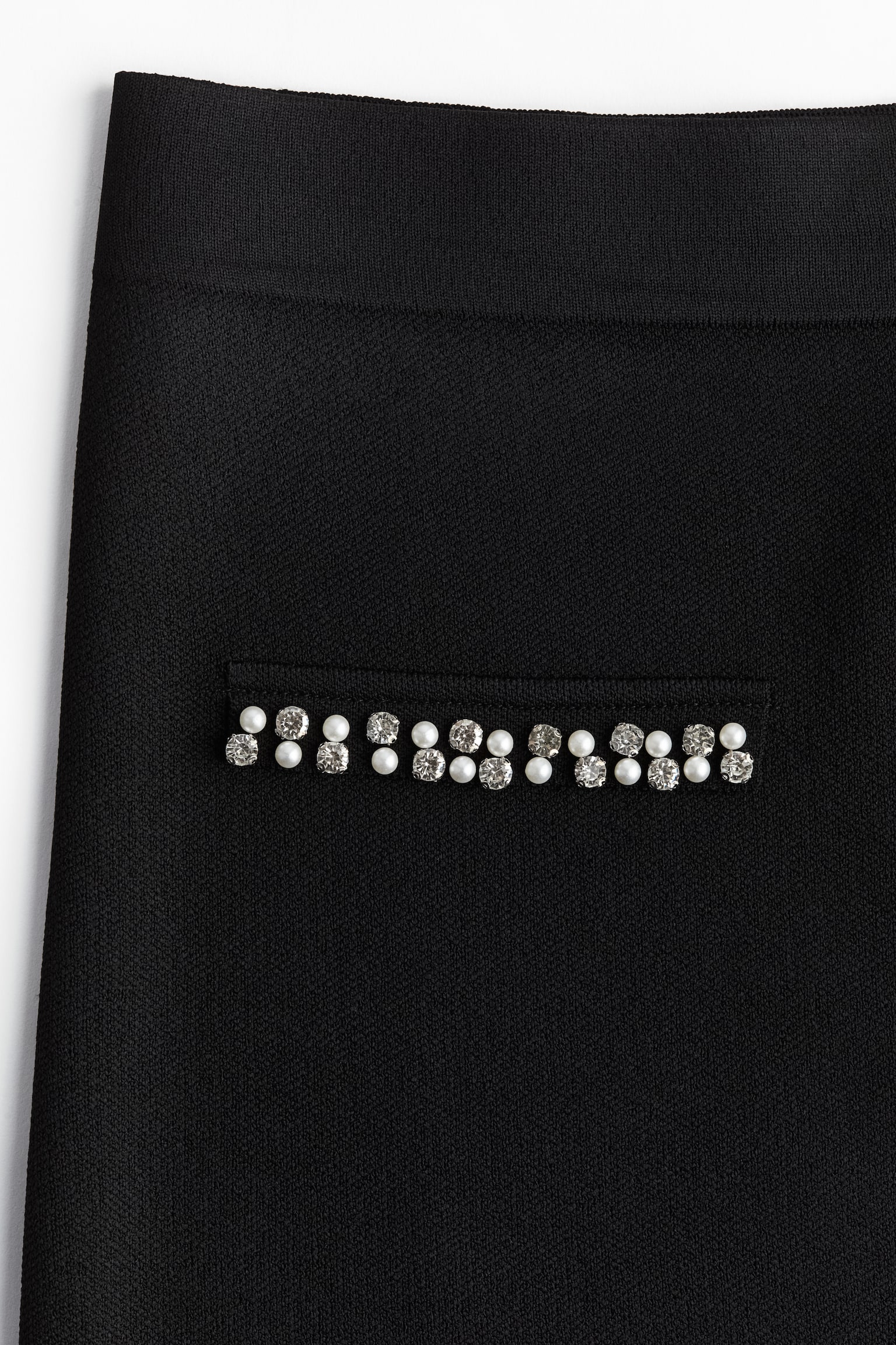 Embellished knitted skirt - Black - 3