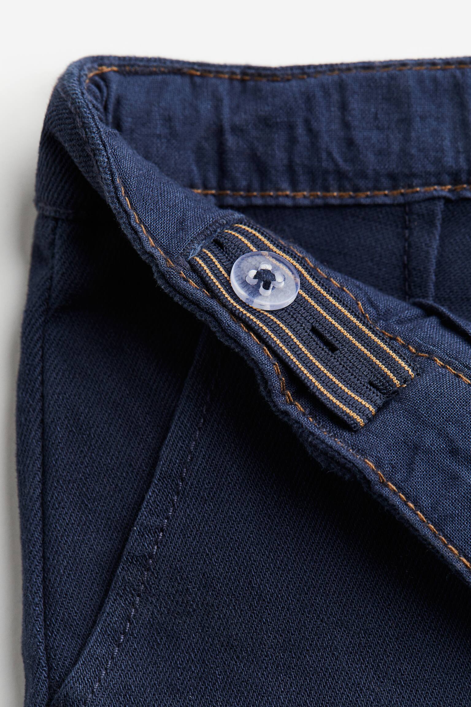 Relaxed Fit twill chinos - Navy blue - 3