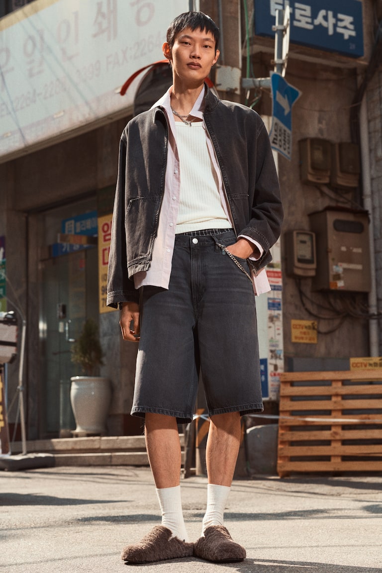 Shorts in denim Baggy