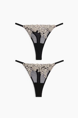2-pack trosa tanga thong i spets