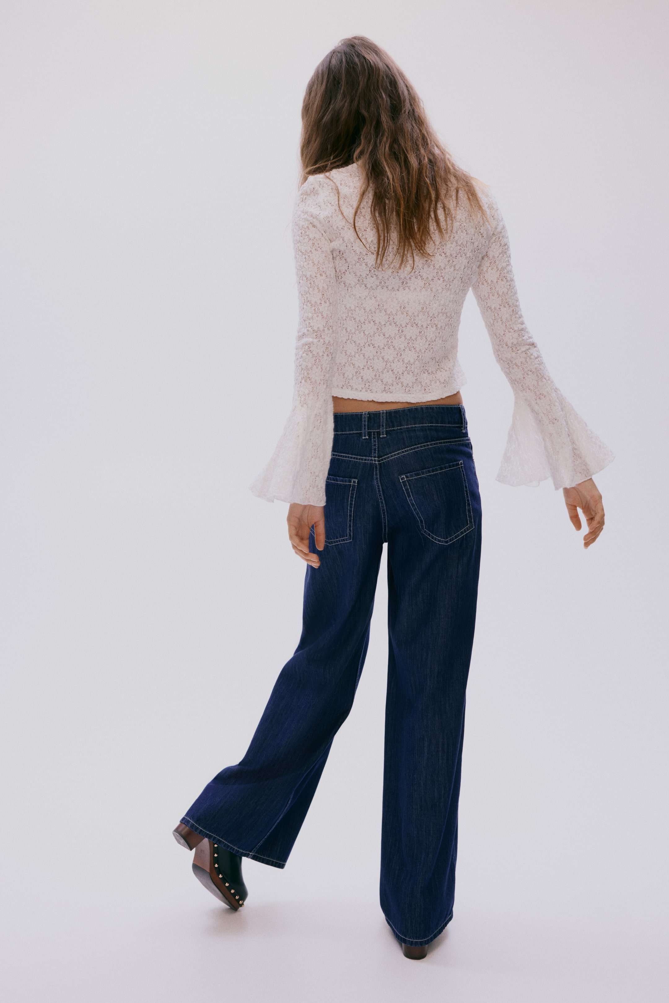 Jean large taille classique