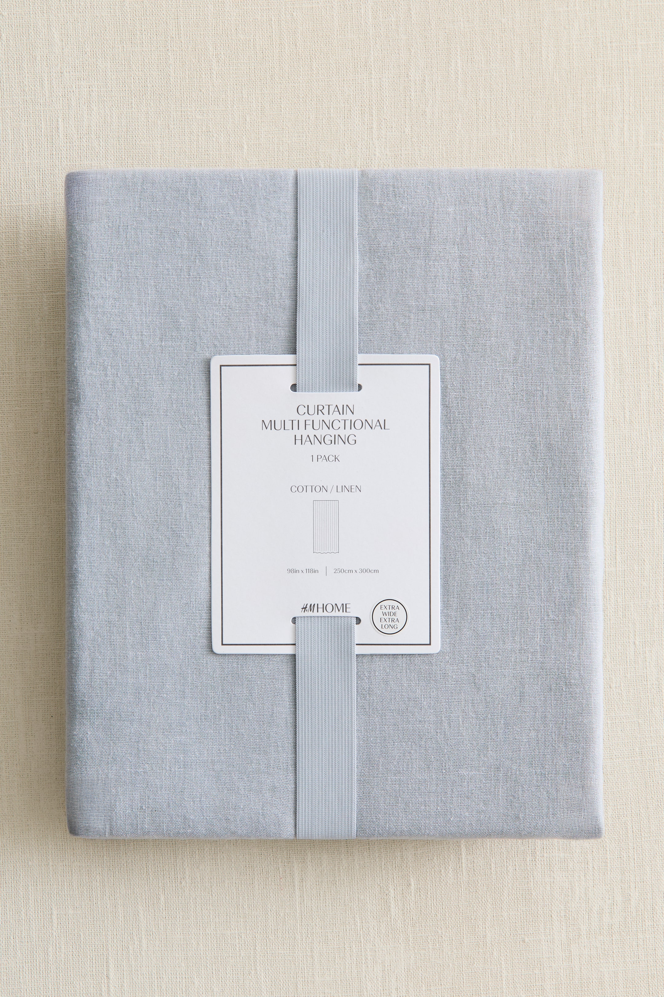 Visualizza immagine più grande: Tenda misto lino lunga e ampia 1 pezzo - Azzurro - HOME | H&M IT 2