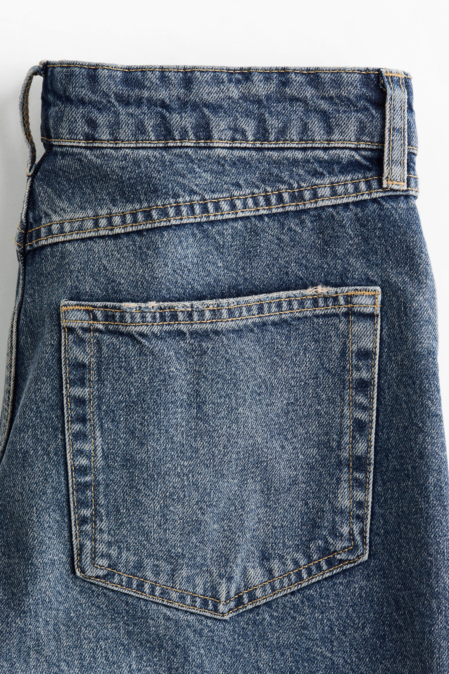 Wide Regular Waist Culotte Jeans - Bleu denim/Bleu denim clair - 5