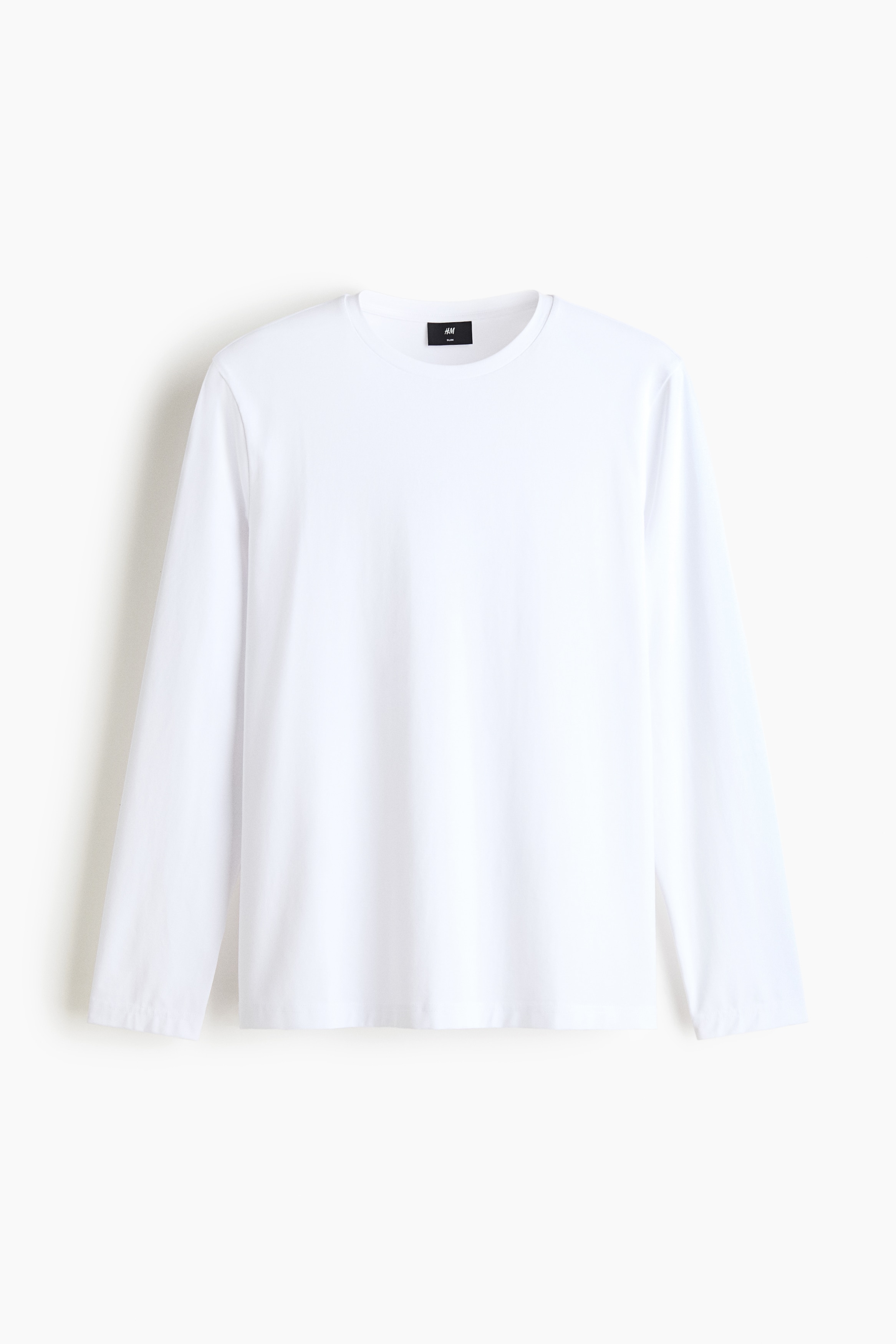Longsleeve aus Supima®-Baumwolle in Slim Fit - Weiß/Marineblau/Schwarz