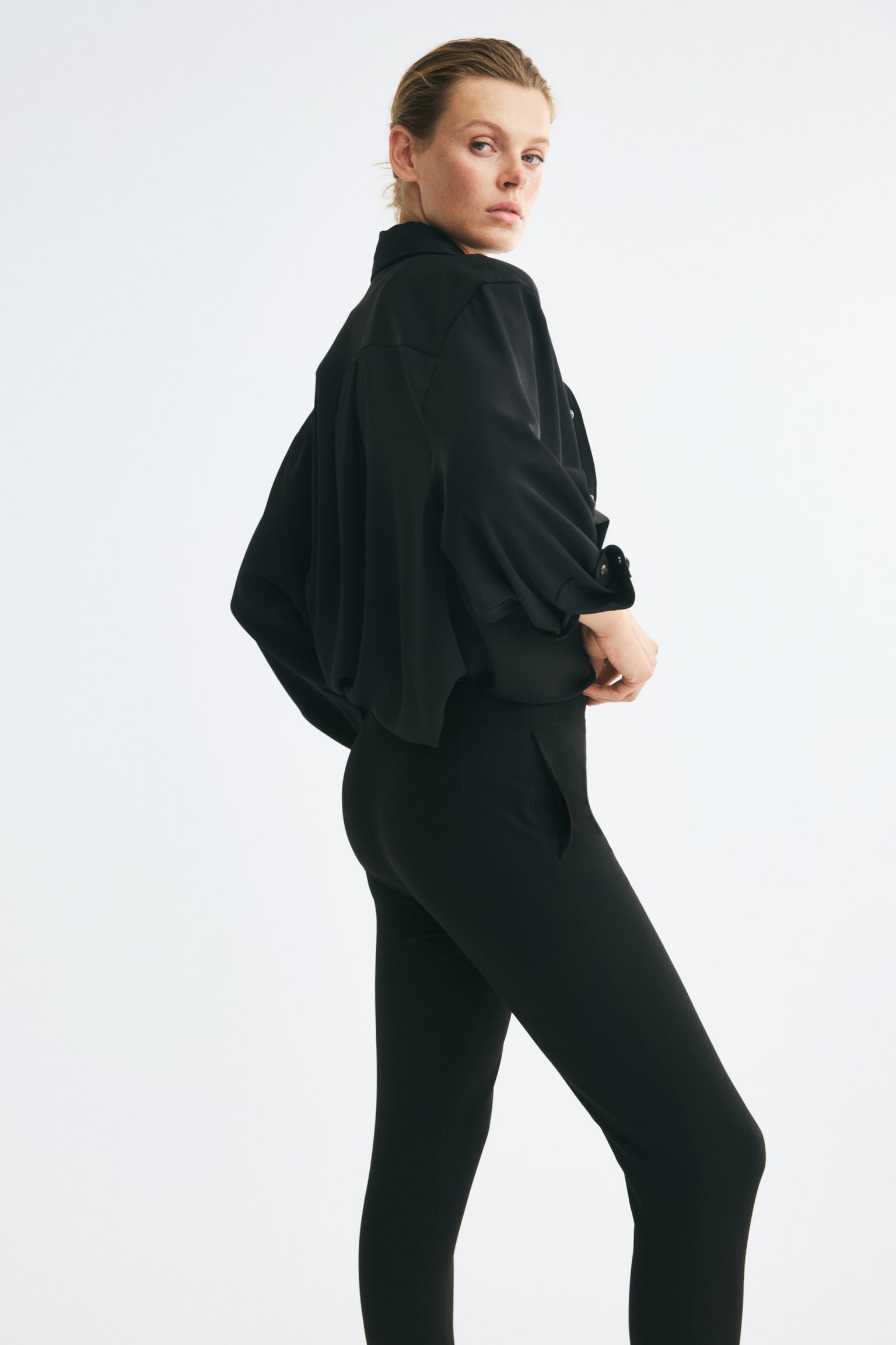 Женские брюки H&M Stirrup, цвет: Чёрный — фото 5
