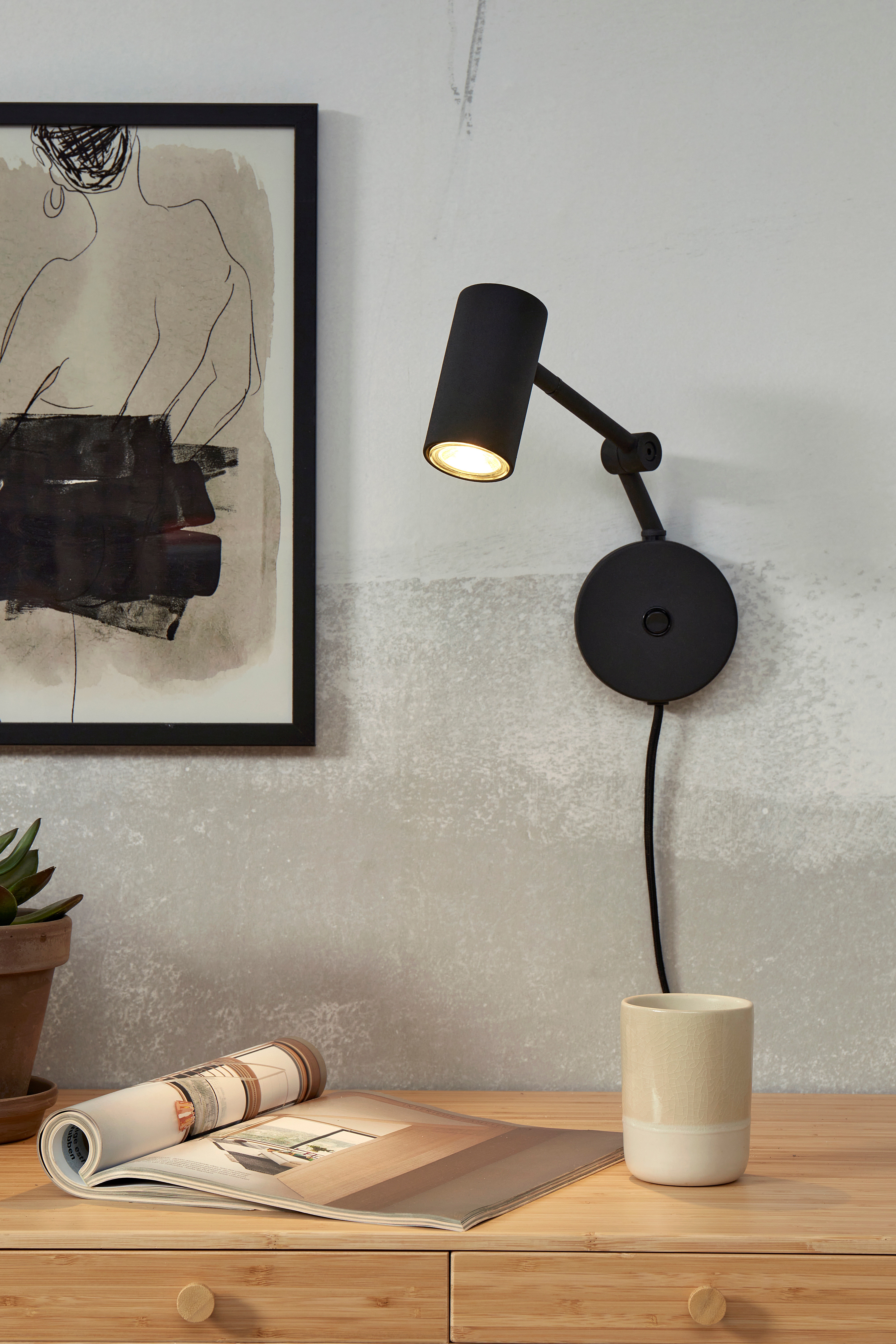 Montreux Væglampe - Sort