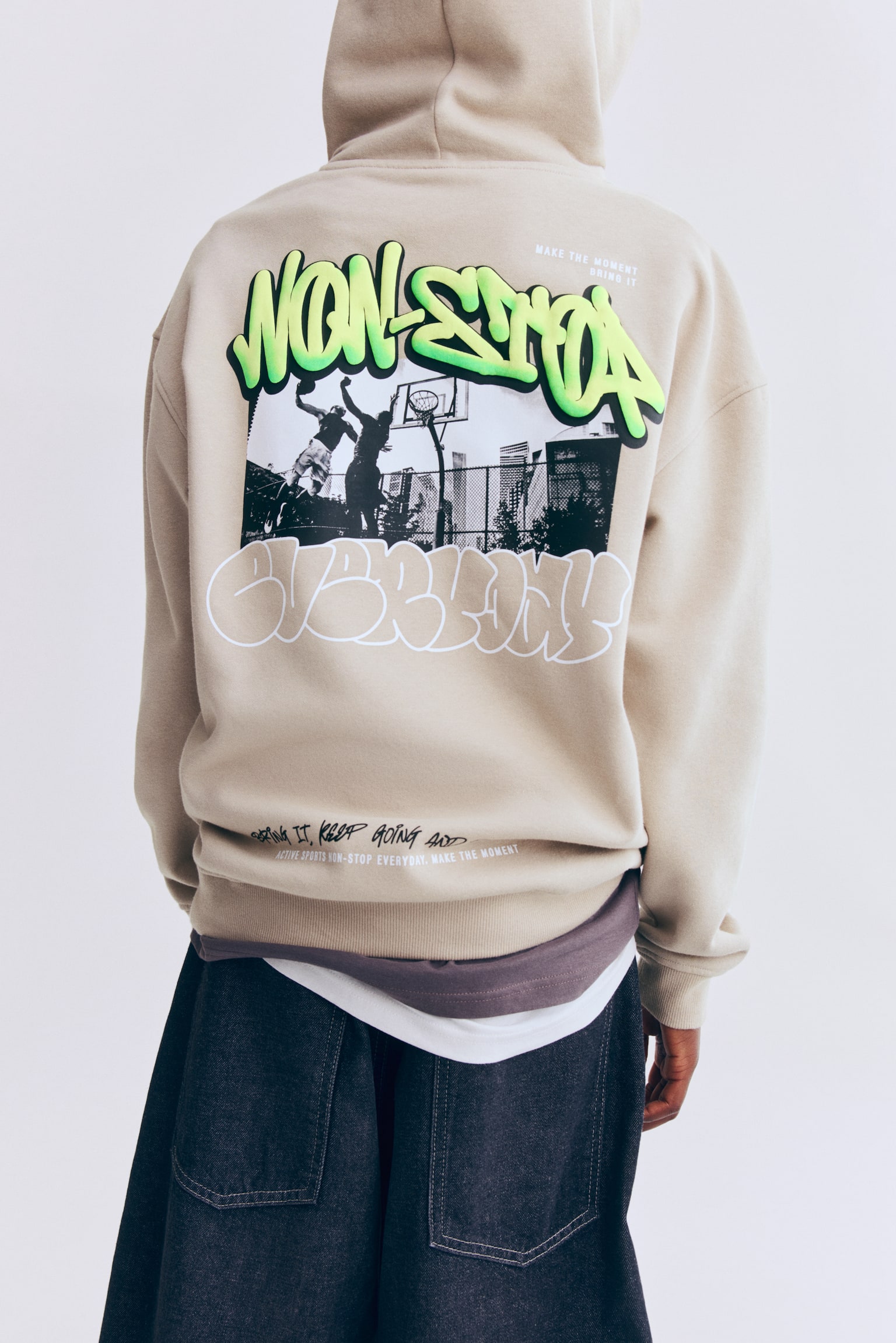 Hoodie - Light beige/Non Stop/Cream/NYC/Green/gradient/Black/game controller/Black/tie-dye/Brown/Originals - 5