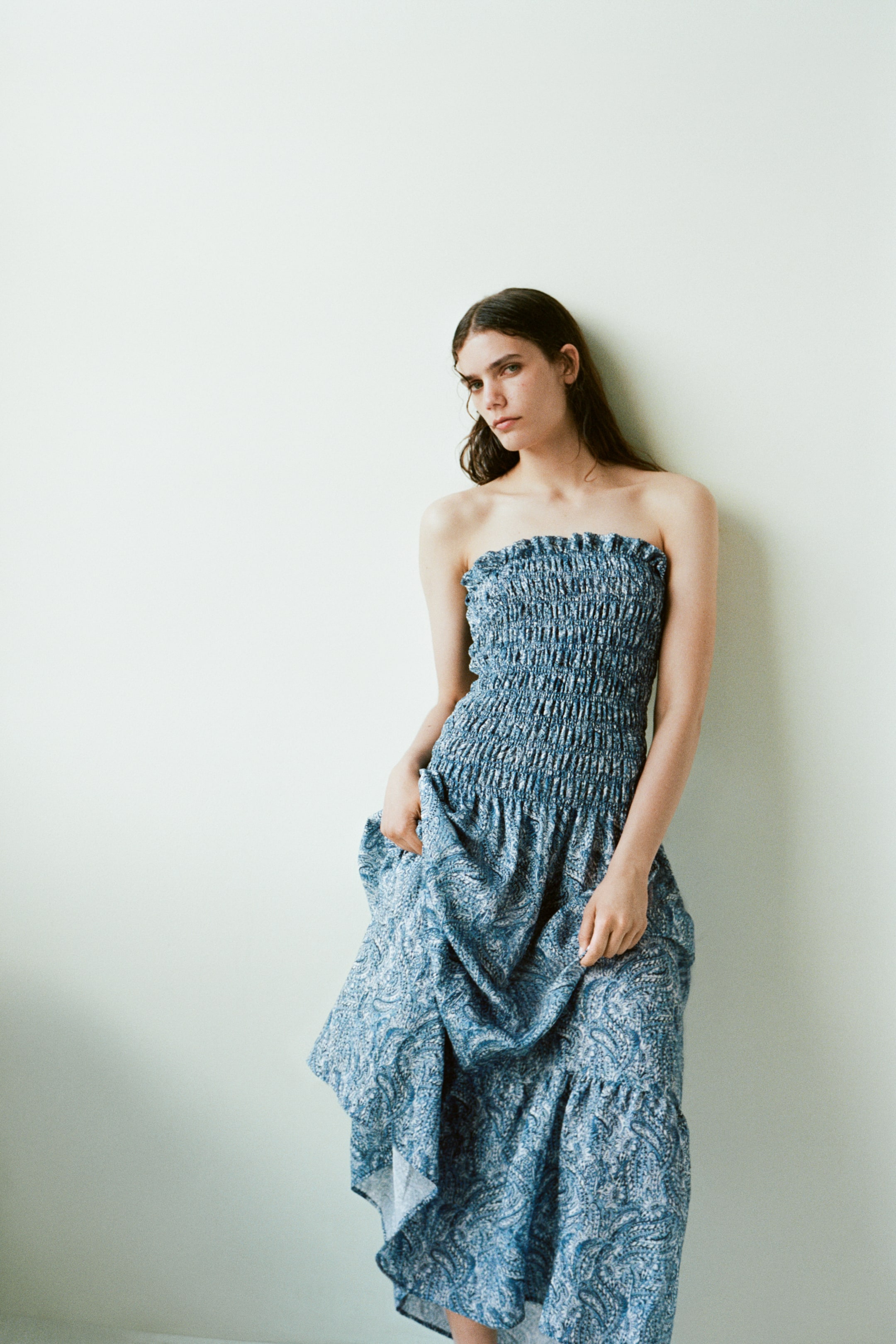 Smocked Bandeau Dress