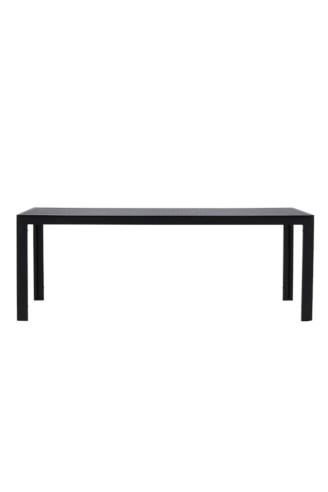 Table À Manger Mirko - Aluminium, Noir/Aluminium, Beige - 1
