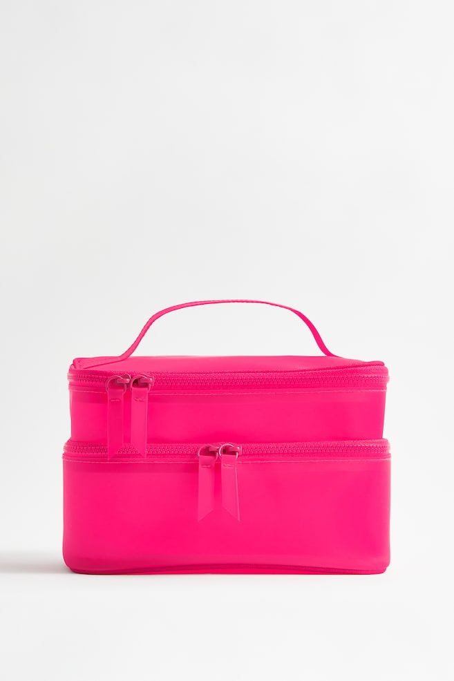 Two-tier wash bag - Hot pink/Cerise