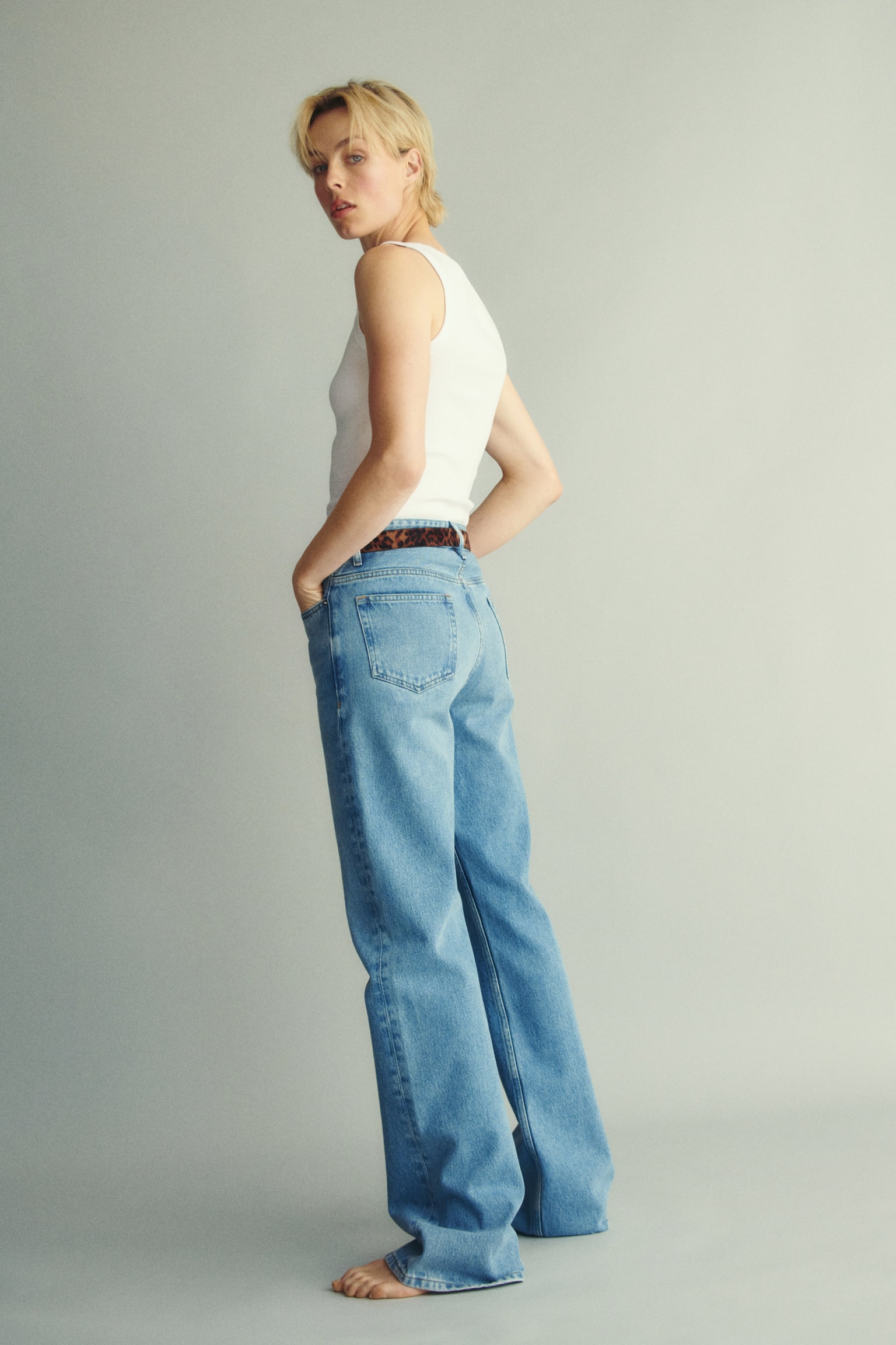 Bootcut jeans - Light denim blue - 6