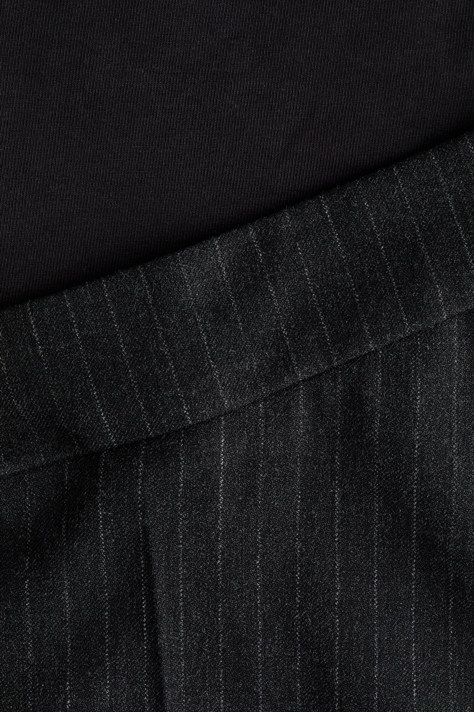 MAMA Bootcut trousers - Dark grey marl/Pinstriped/Black - 2