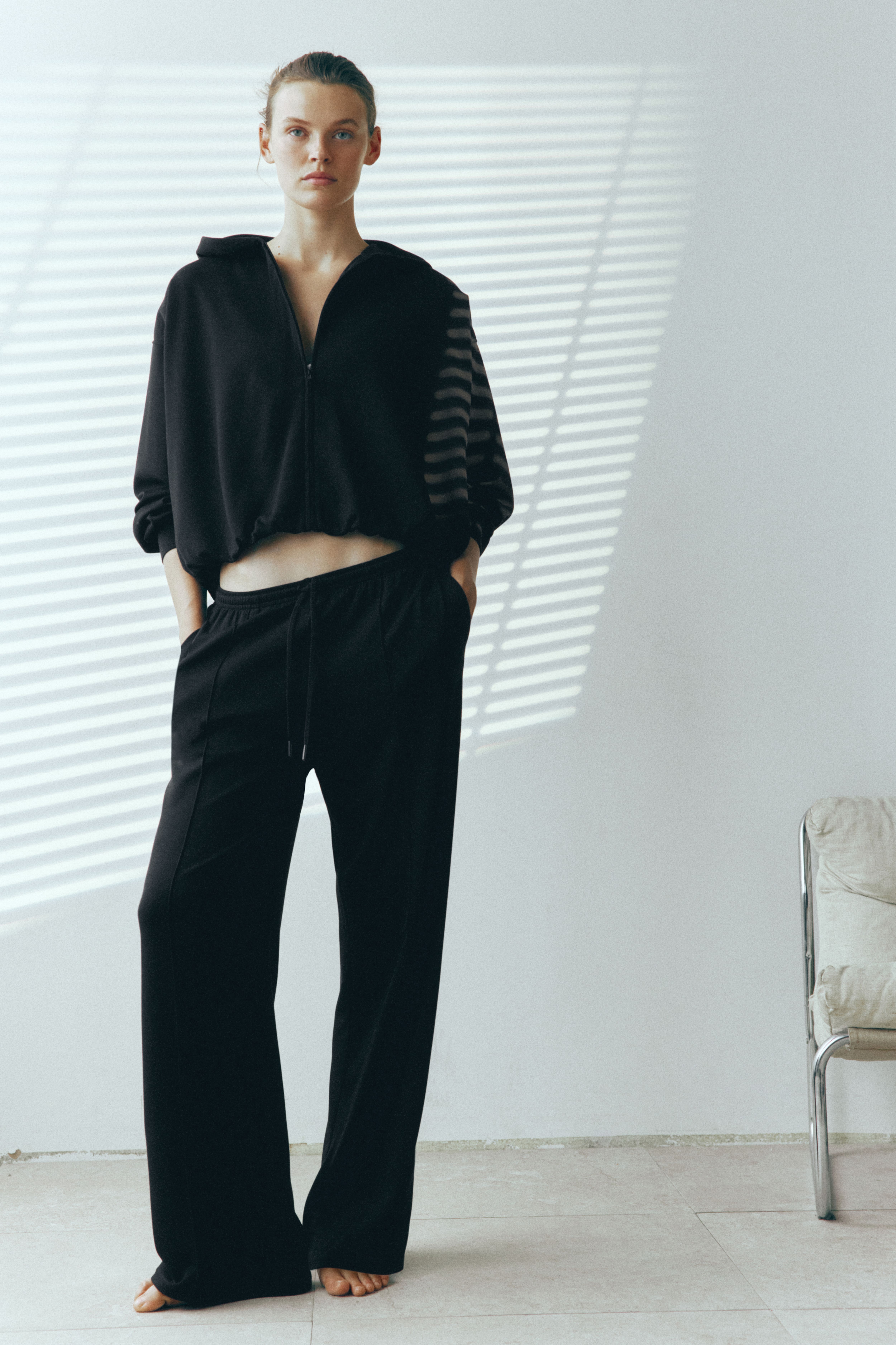 Viscose-Blend Hooded Jacket