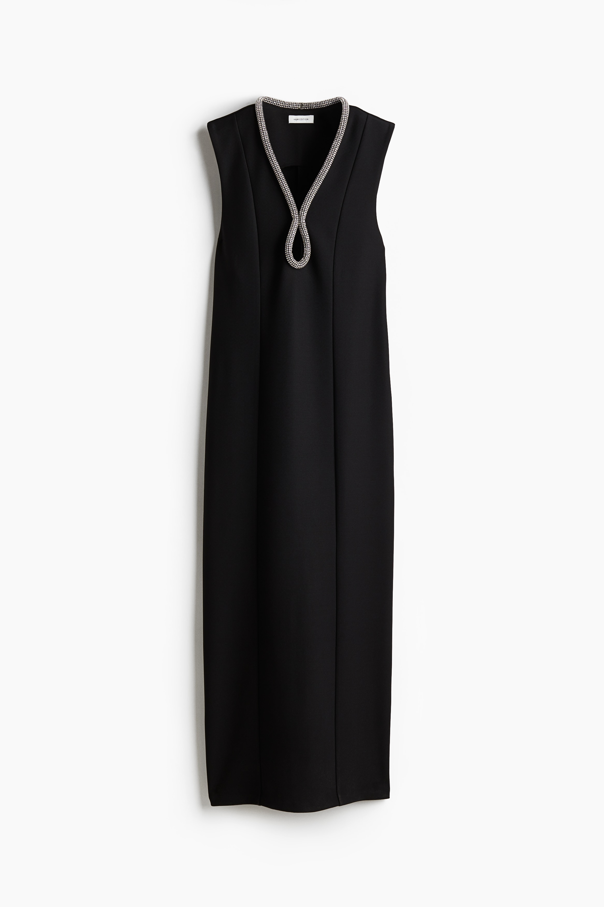 Dames - Zwart Jurk met stras - Size: XS  - H&M