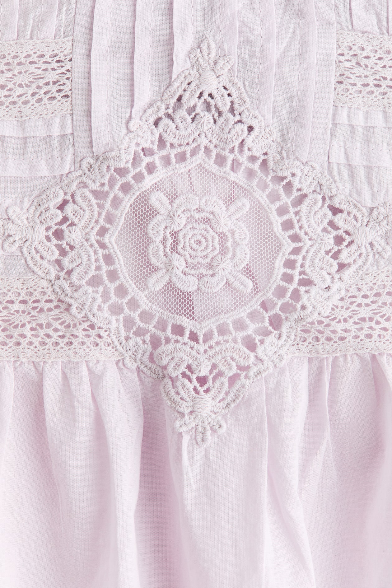 Cotton Blouse with Eyelet Embroidery - image 2