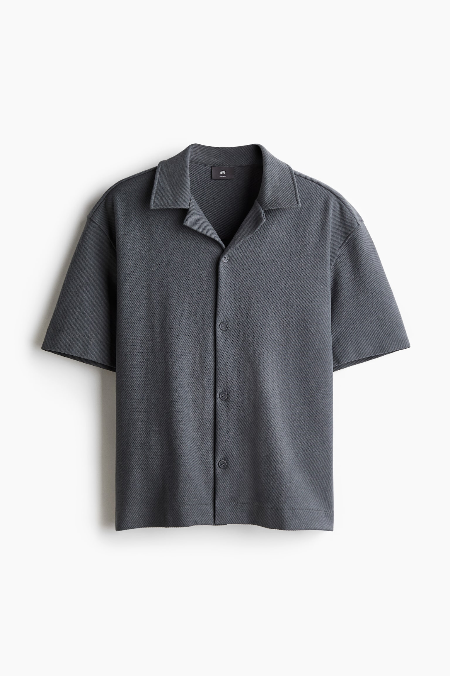 Loose Fit Resort shirt - Dark grey/Black/White - 2