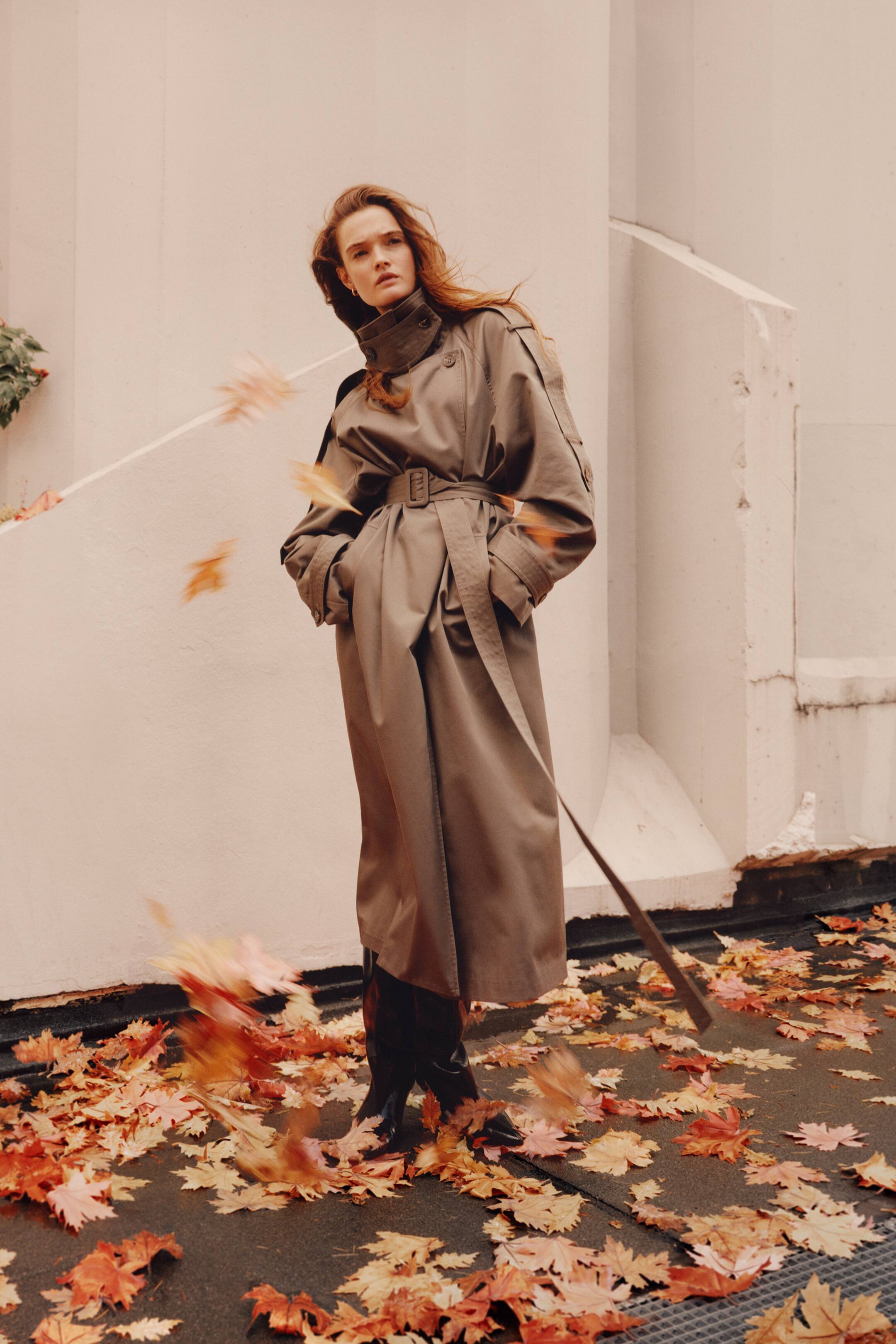 View larger image: Oversized twill trench coat - Dark mole - Ladies | H&M 1