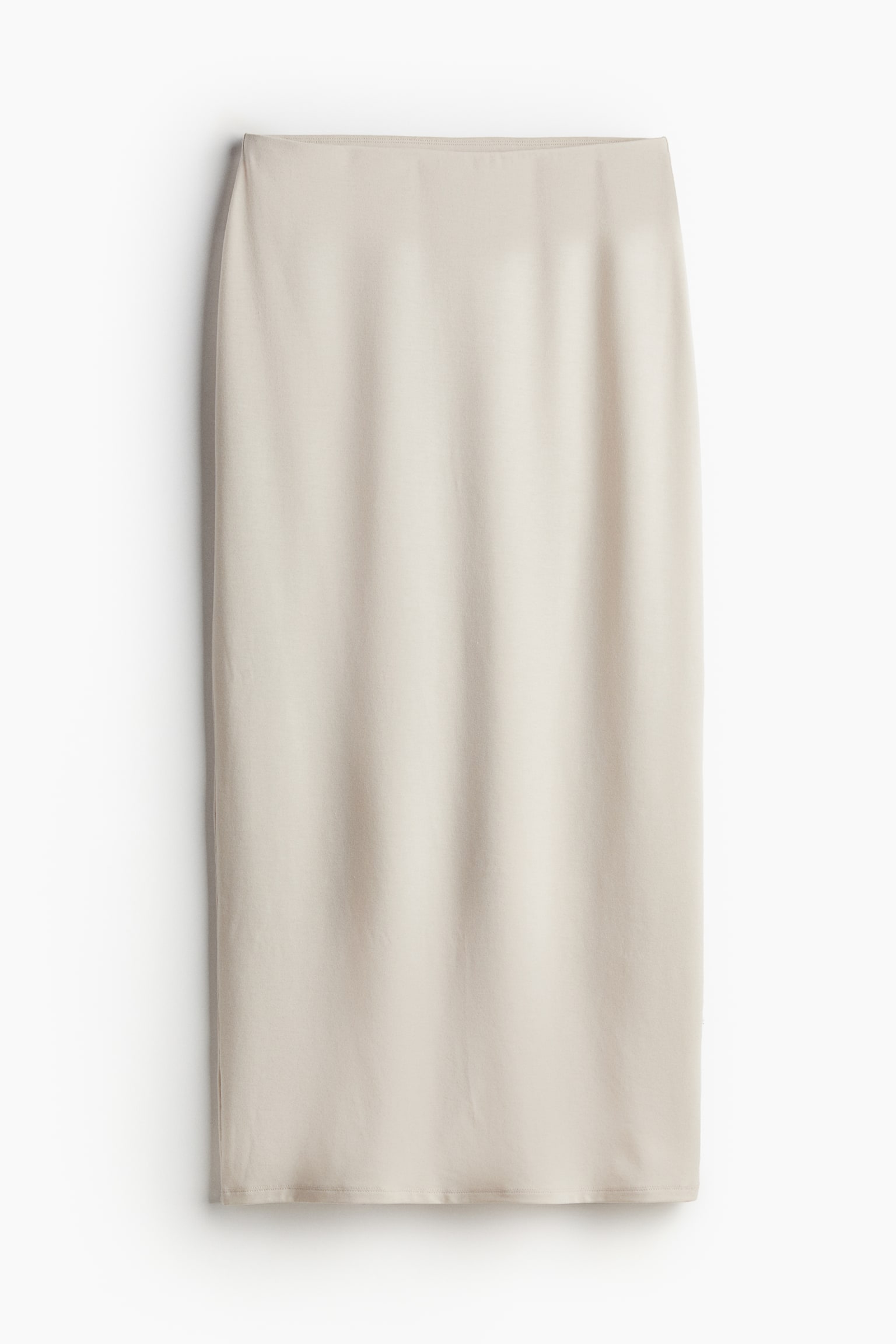 Jersey pencil skirt - Light beige - 2