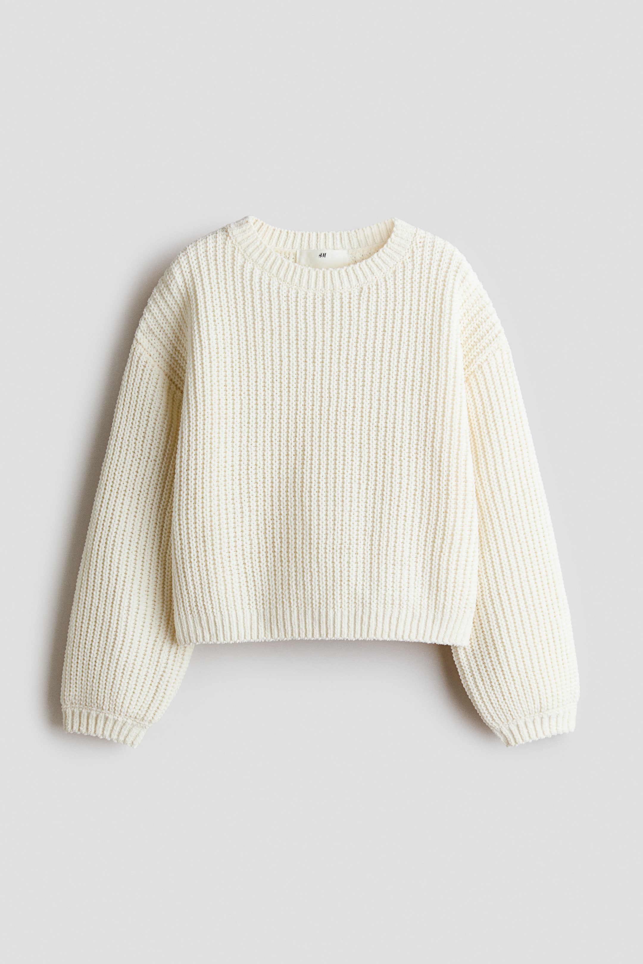 View larger image: Chenille-knit jumper - Cream - Kids | H&M GB 1