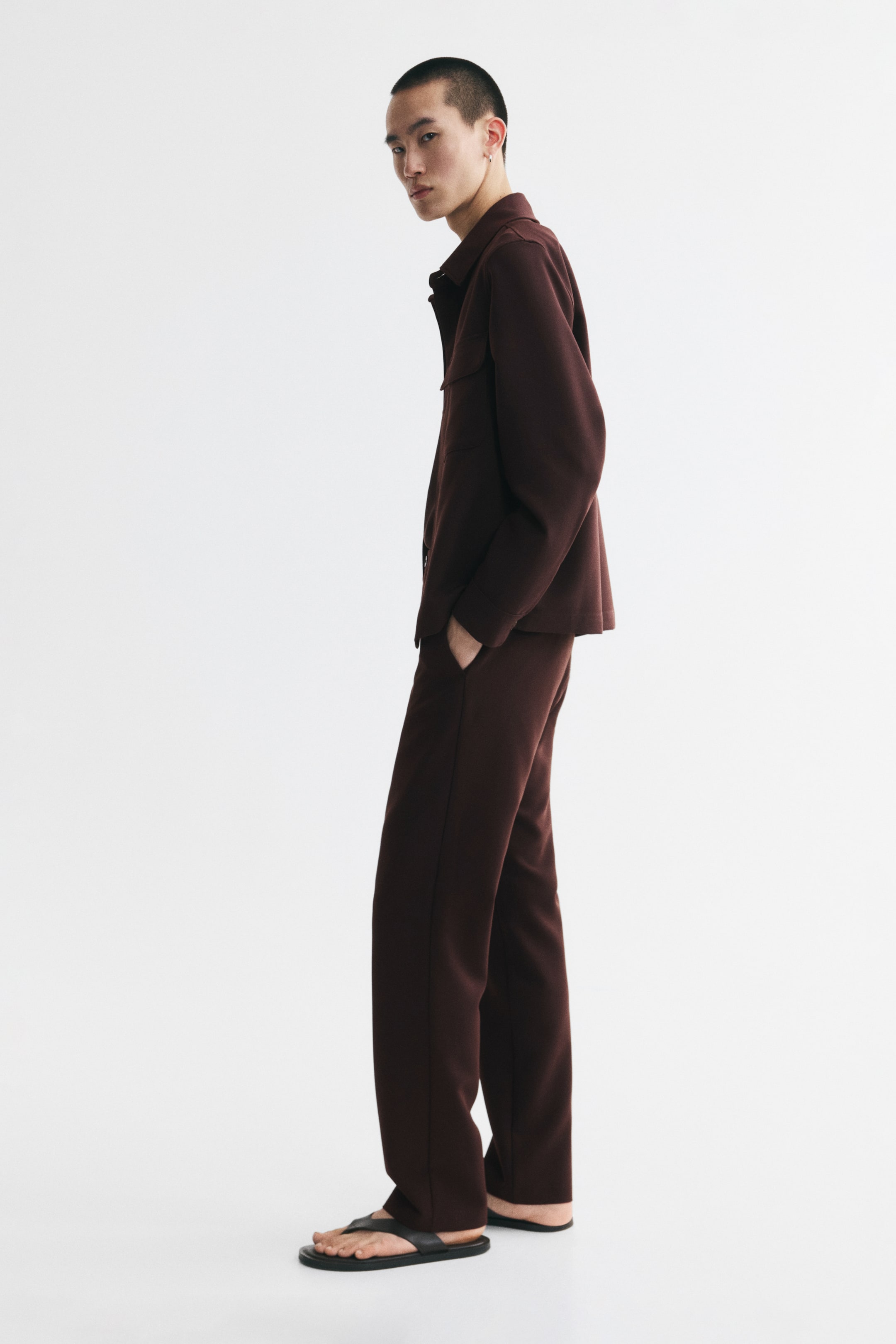 Regular-Fit Twill Pants