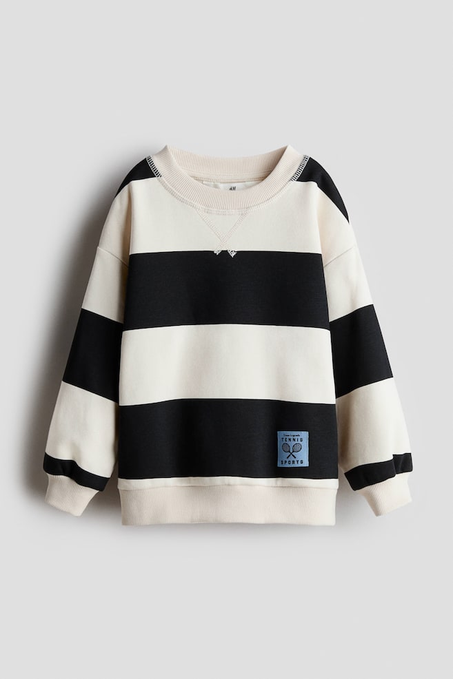Printed Sweatshirt - Cream/black/Light beige/NASA/Light beige/sports/Green/London/Navy blue/Club de Tennis - 1