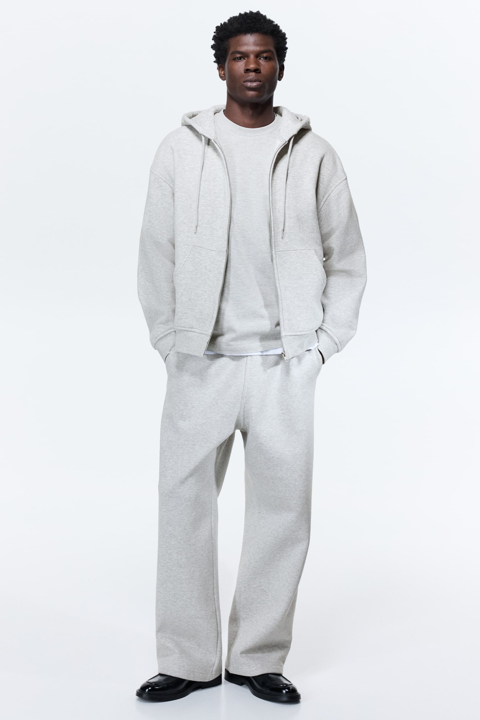 Loose Fit Sweatpants - Light grey marl/Black/Brown/Grey/Dark plum purple/Cream/Khaki green - 7