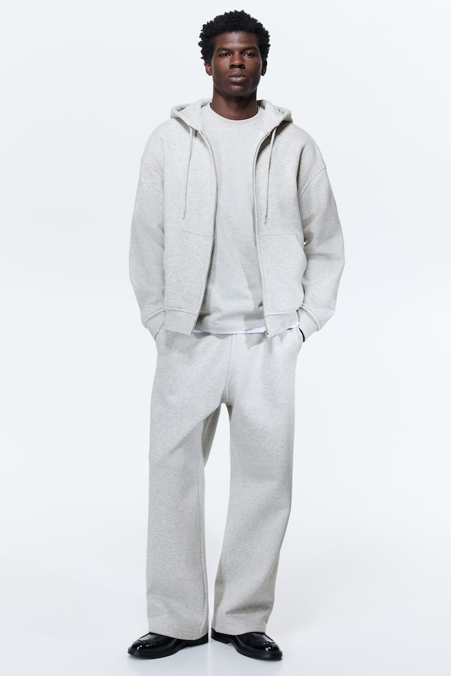 Loose-Fit Sweatpants - Light gray melange/Navy blue/Black/Brown/Light gray - 2