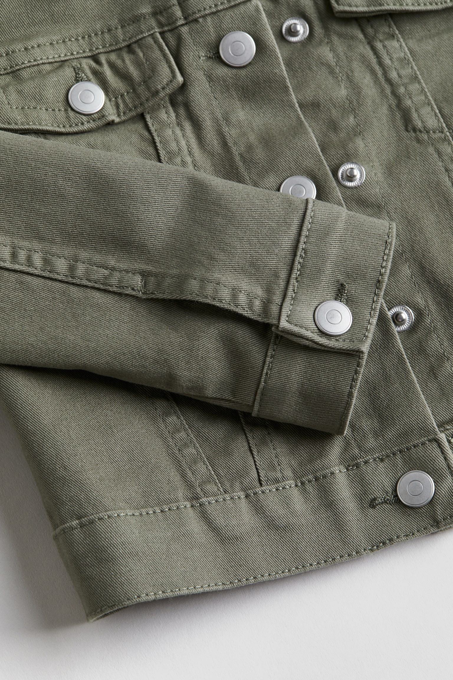 Twill Jacket - Khaki green/Navy blue - 2