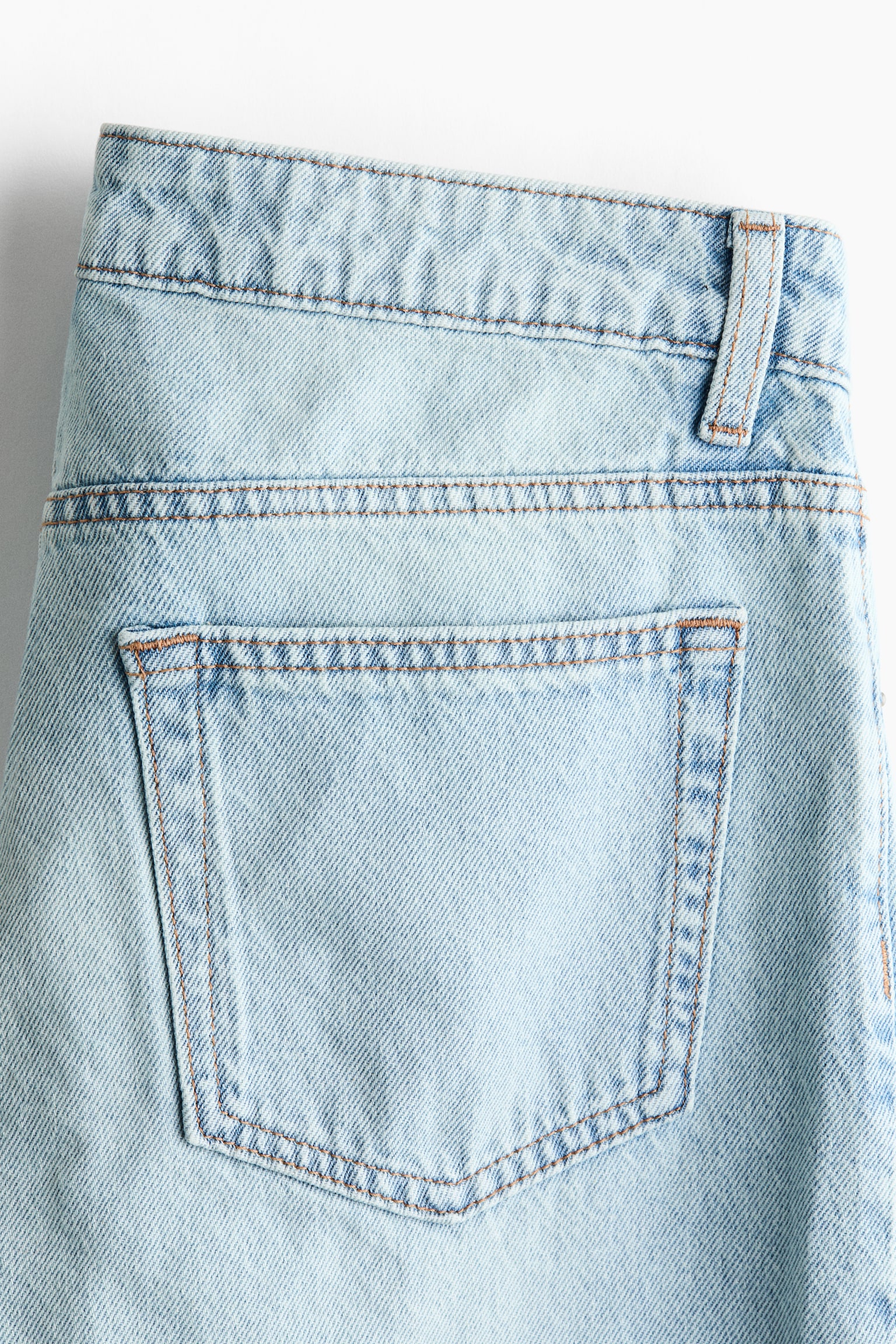 Shorts bermuda en denim - Azul denim claro/Azul denim oscuro - 4