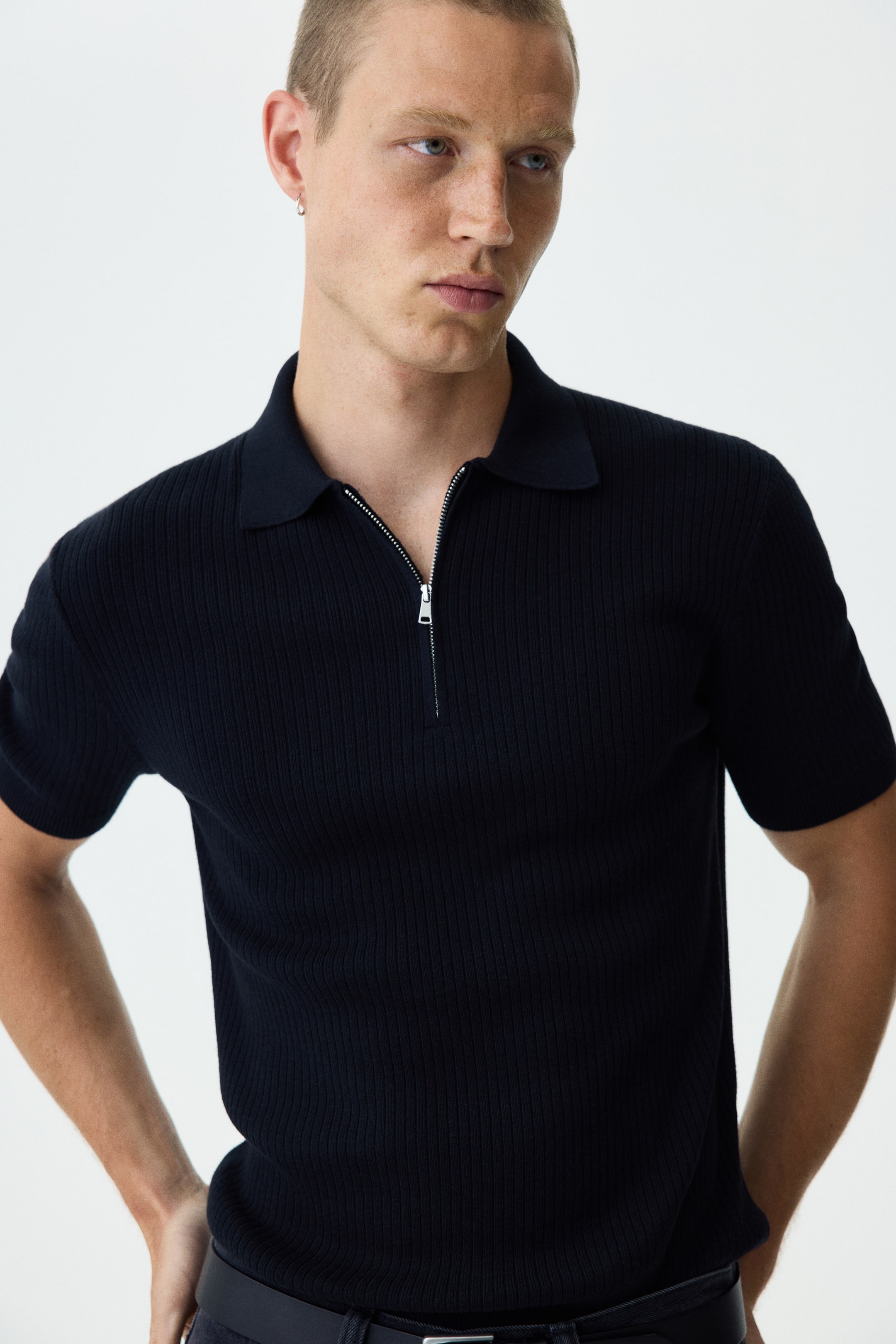 Мужские рубашки H&M Slim-Fit Polo Shirt — фото 7