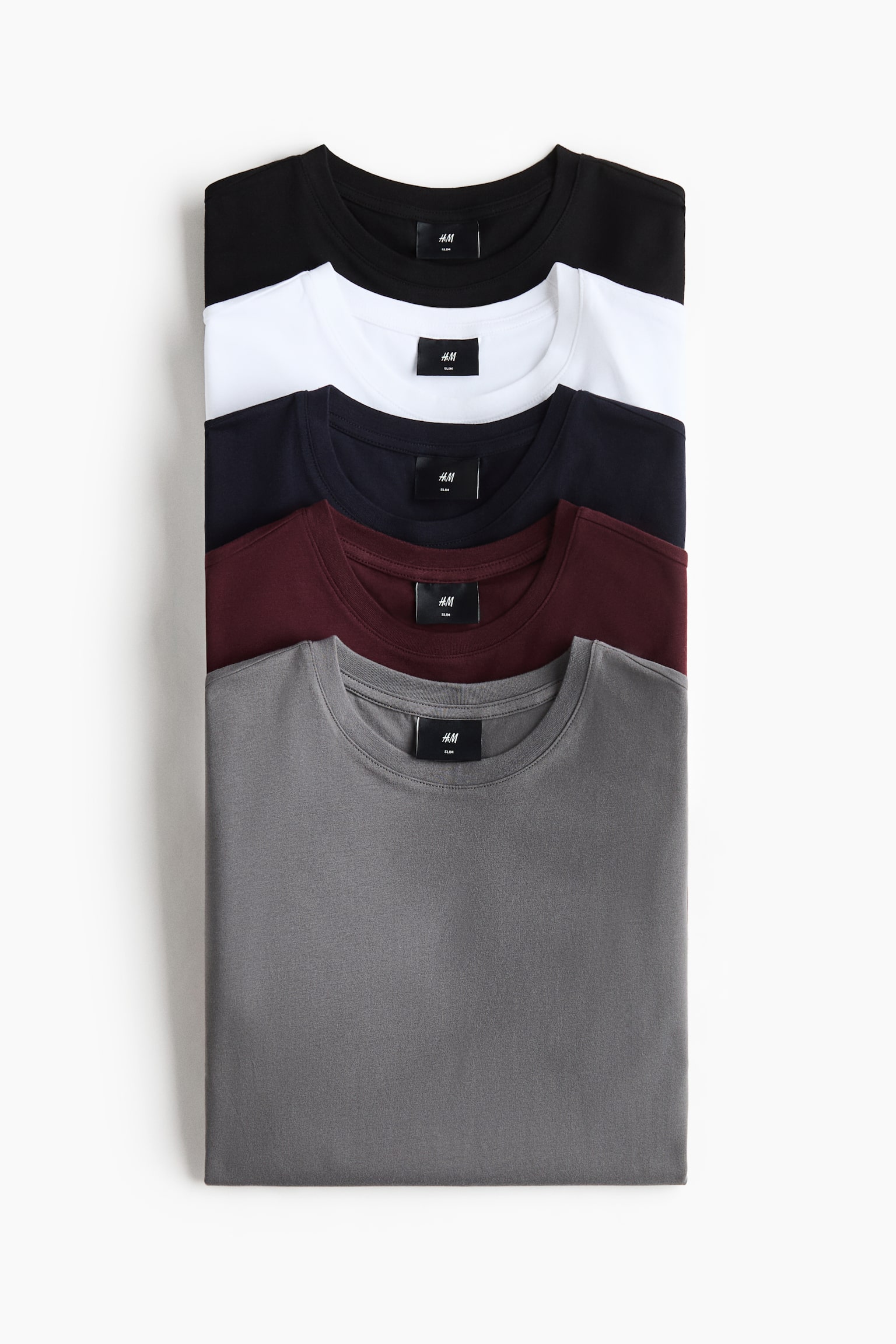 5-pack Slim Fit T-shirts - 1