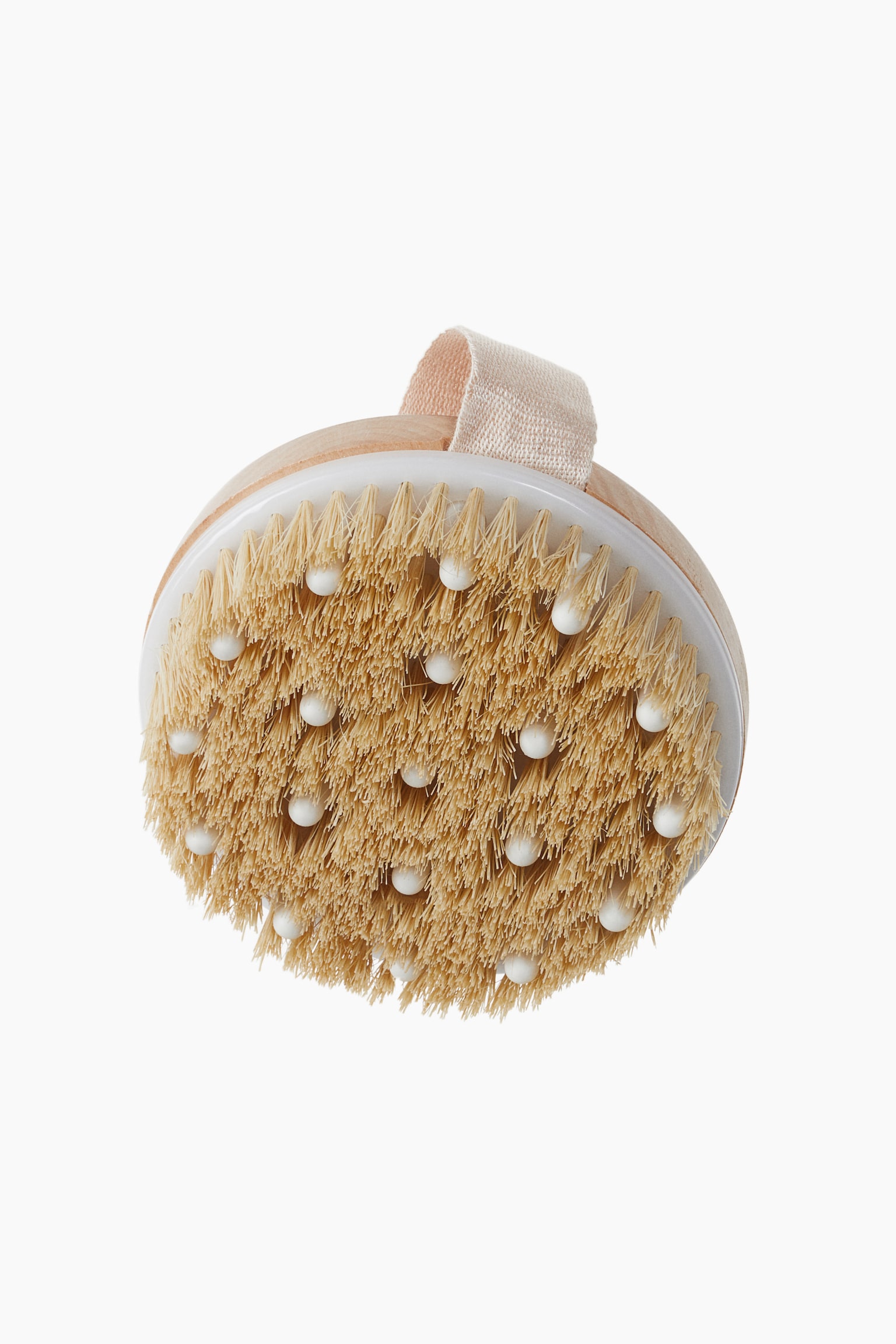 Brosse ronde pour brossage à sec - Beige clair/blanc - 1