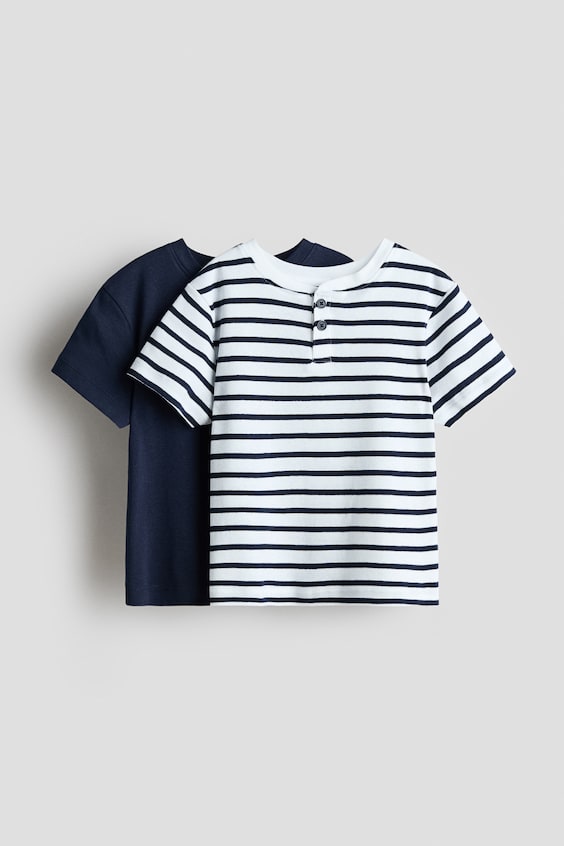 Детские футболки H&M 2-Pack Henley T-Shirts