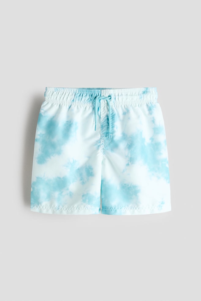 Swim shorts - Turquoise/Tie-dye/Light pink/Palm trees/Navy blue - 1