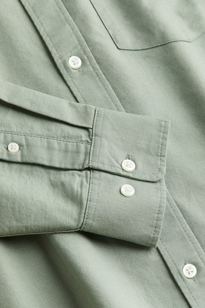 Regular Fit Oxfordskjorte - Salviegrønn/Hvit/Lys blå/Beige/dc/dc - 7
