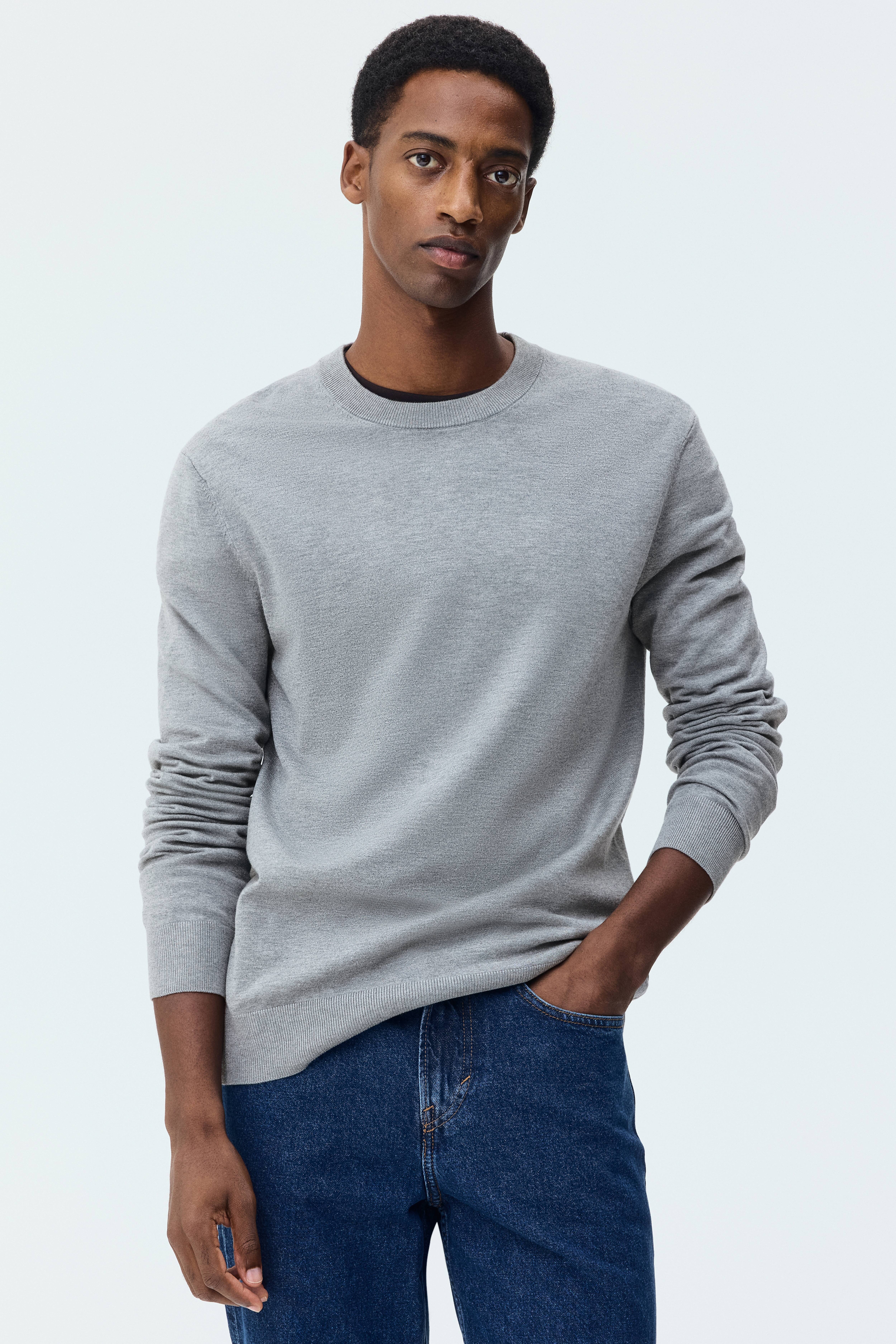 Chandail classique en tricot fin