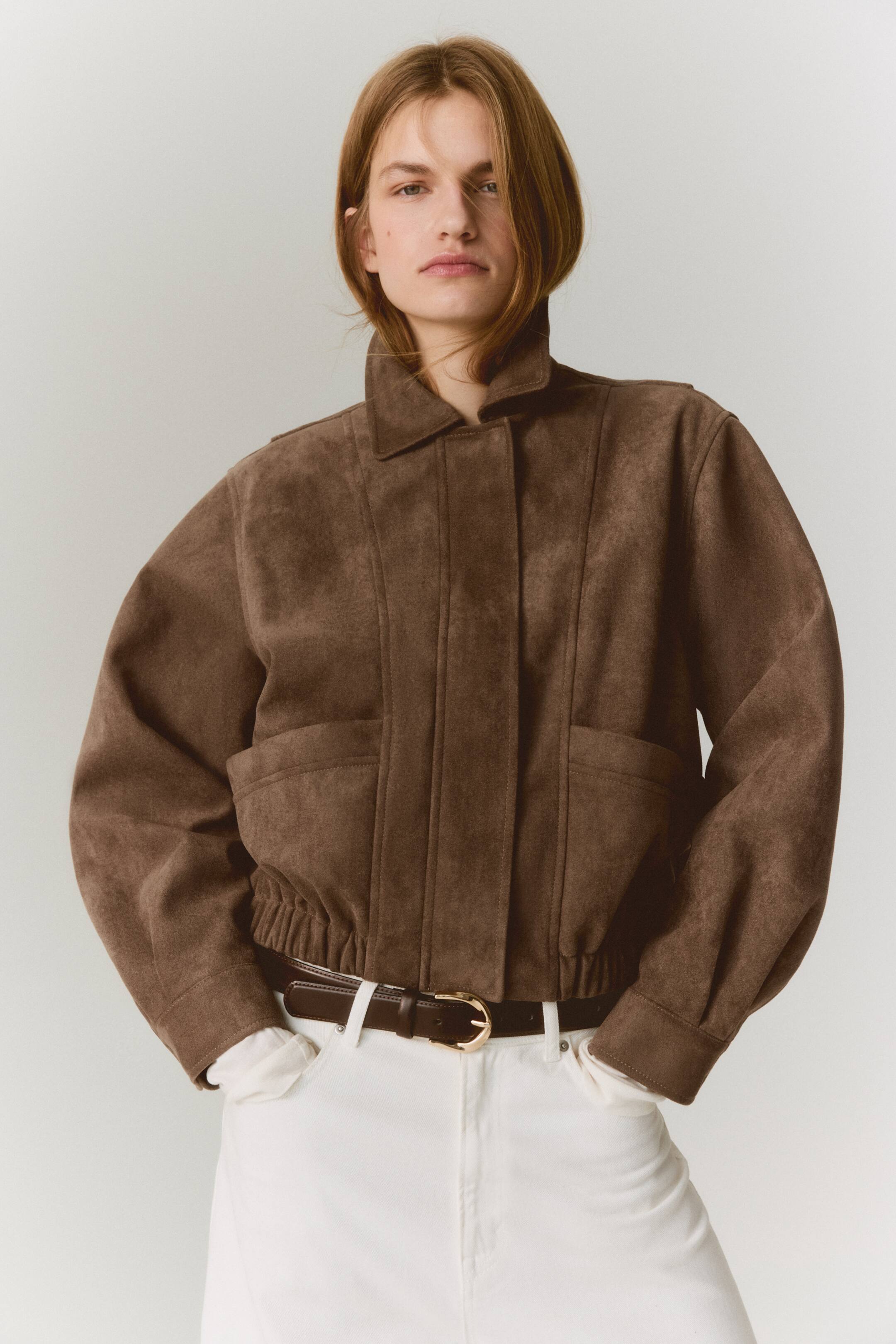 View larger image: Short jacket - Brown - Ladies | H&M IN 3
