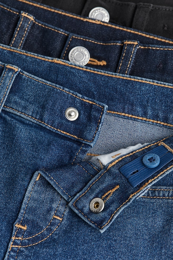 3-pack Comfort Stretch Slim Fit Jeans - Svart/Mörk denimblå - 5