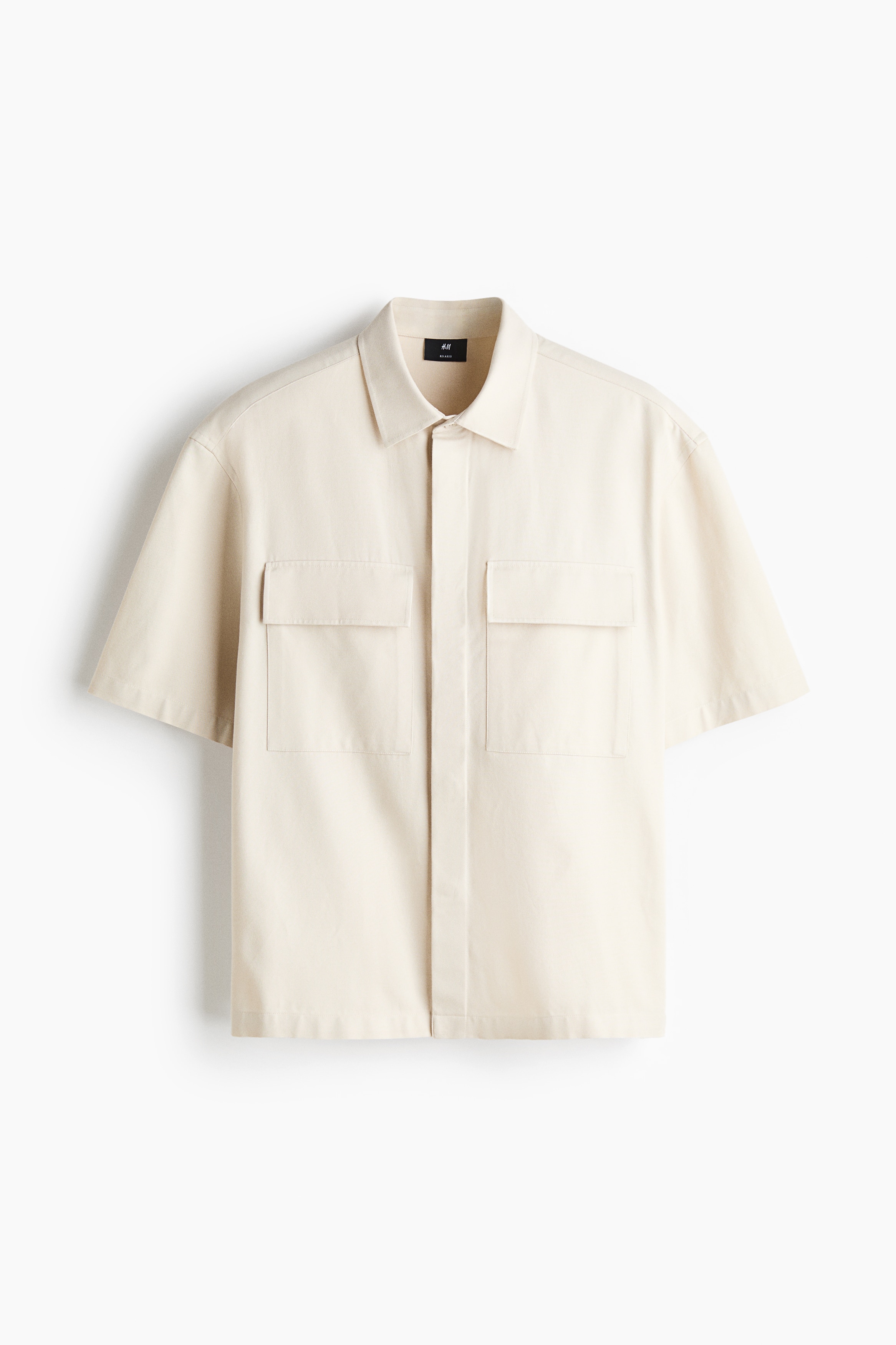 Relaxed-Fit Shirt - Light beige/Brown