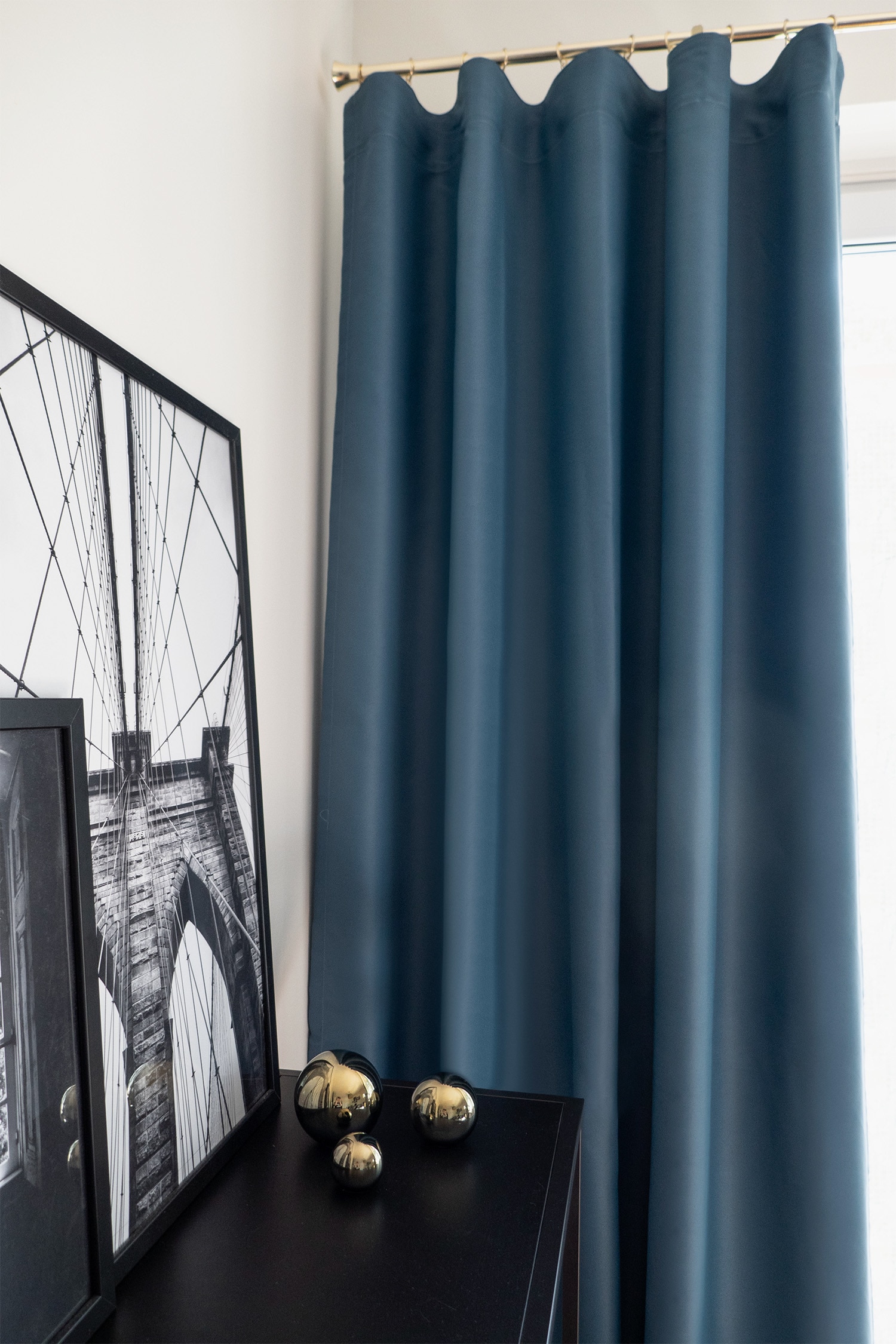 Pack De 1 Cortina Dokie - Azul/Preto/Castanho/Bege/Cinzento Claro/Vermelho Ferrugem/Roxo