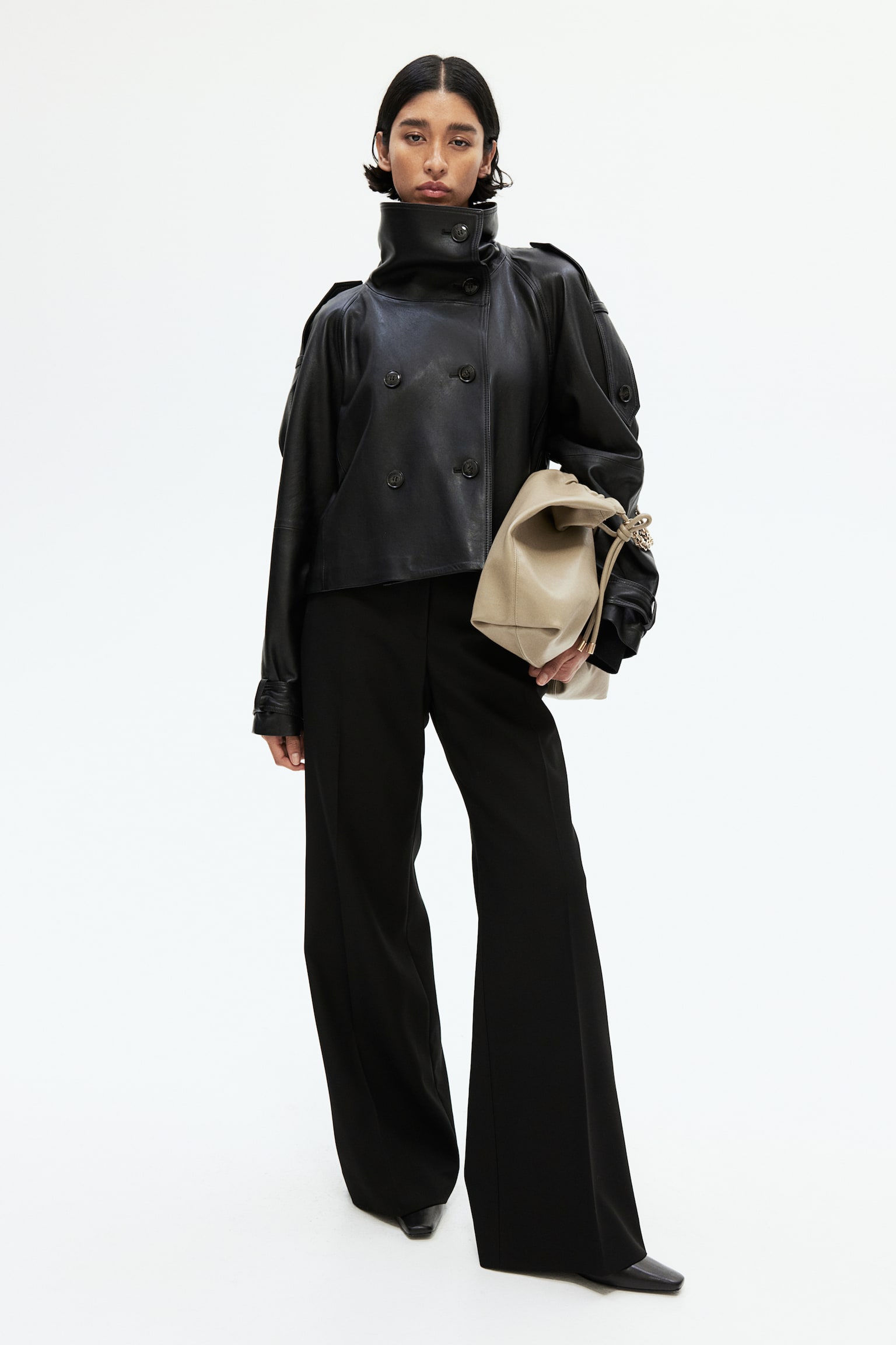 Flared trousers - Black - 1