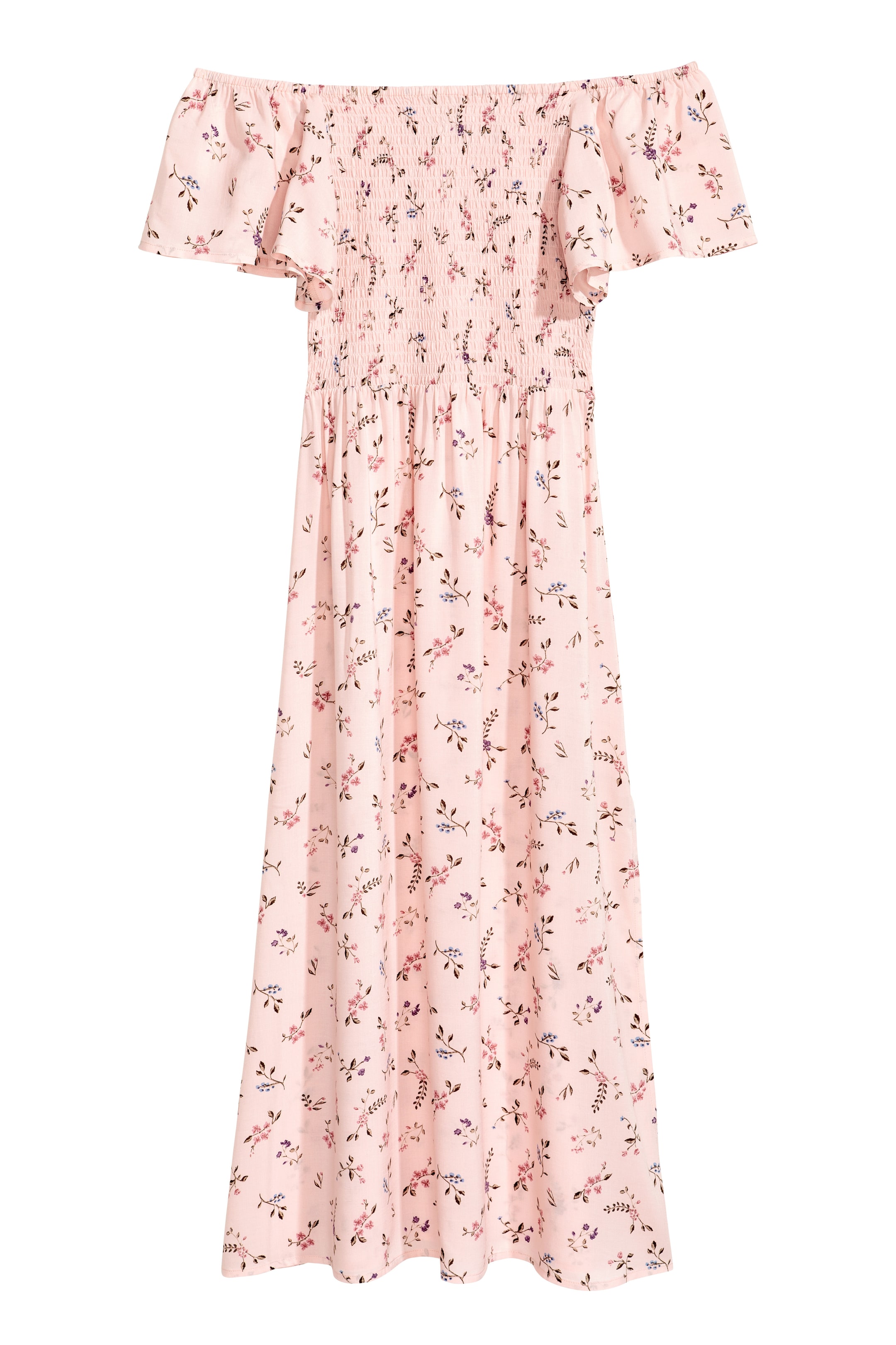 View larger image: Long viscose dress - Pink/Patterned - Ladies | H&M GB 1