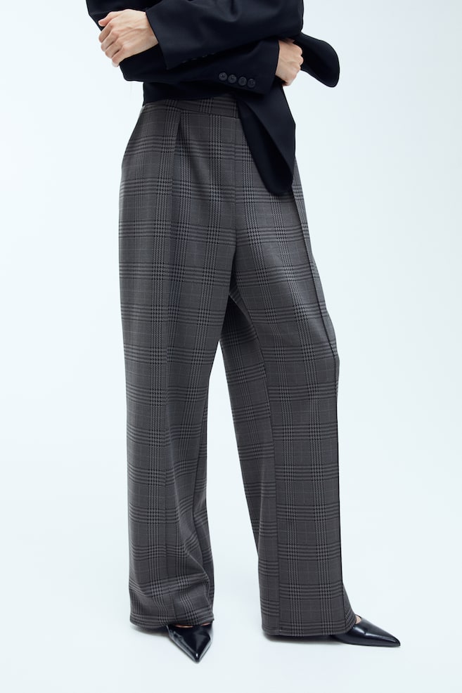 Stylede bukser med høj talje - Mørkegrå/Ternet/Sort/Lysegrøn/Mørkegrå/Nålestribet/dc - 4