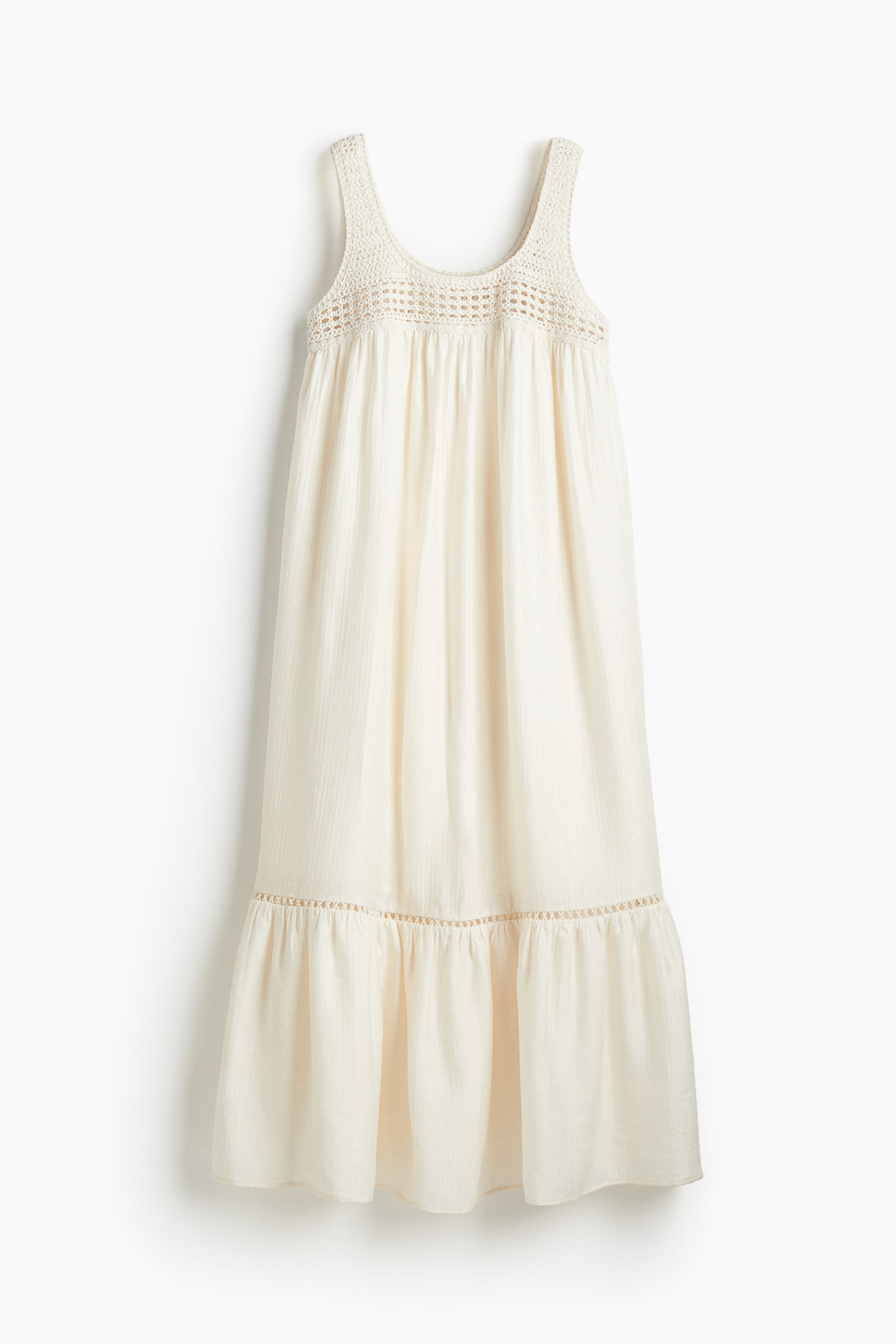 Crêpe maxi dress - Cream - 2