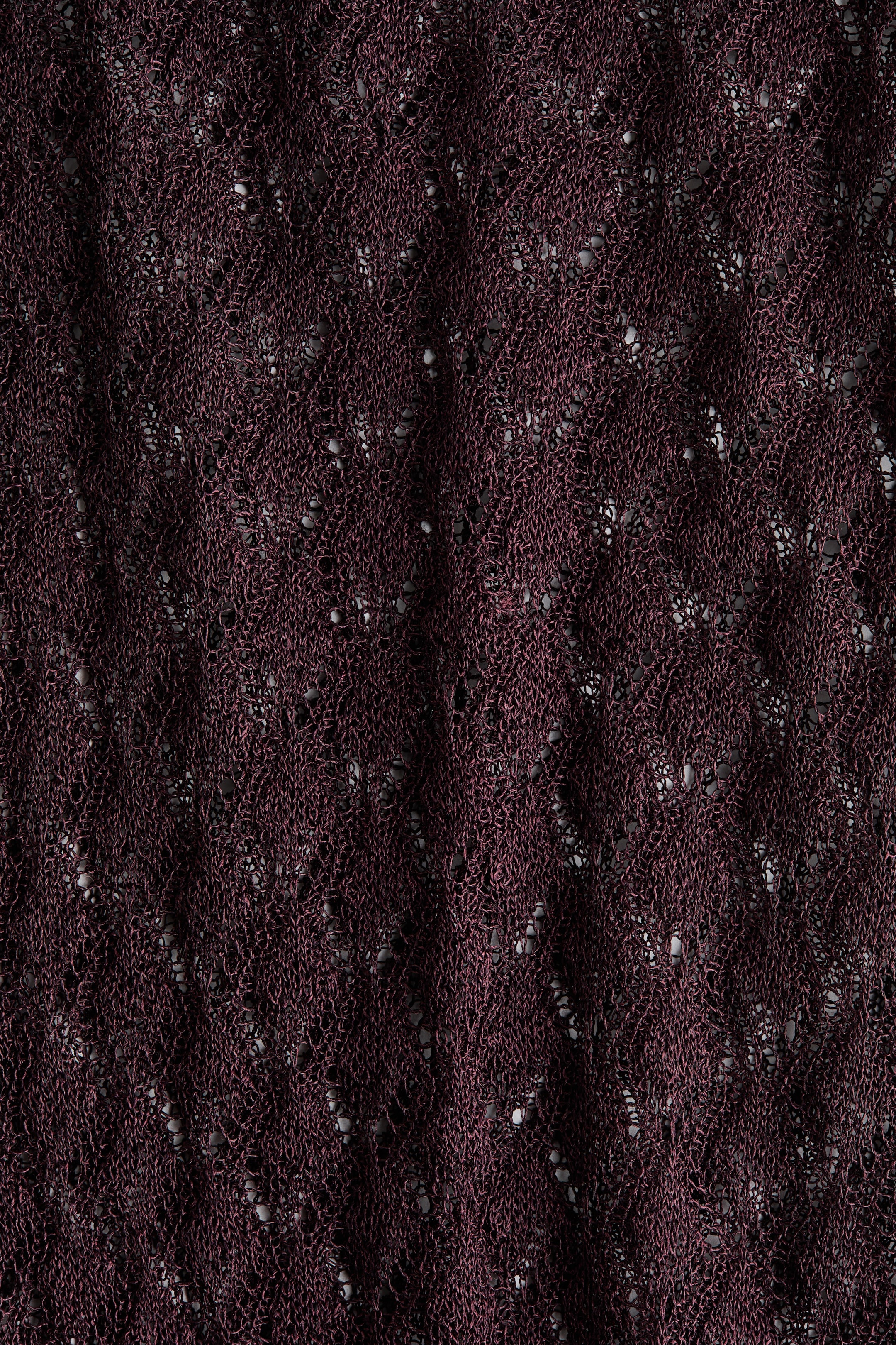 Nagyobb kép megtekintése: Fénylő lyukmintás kötött felső - Szilvapiros - NŐI | H&M HU 5