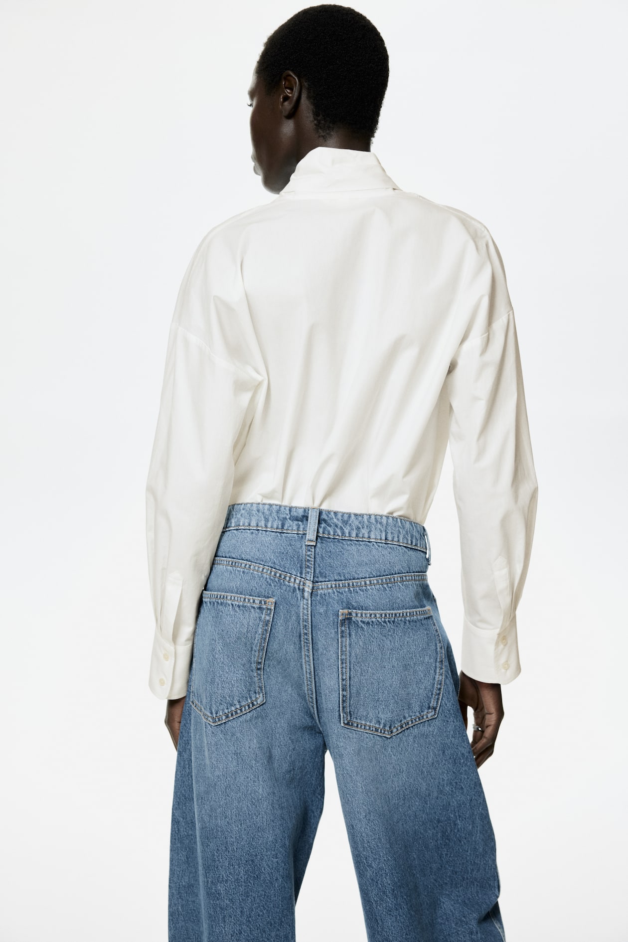 Tie-Front Poplin Shirt - image 4