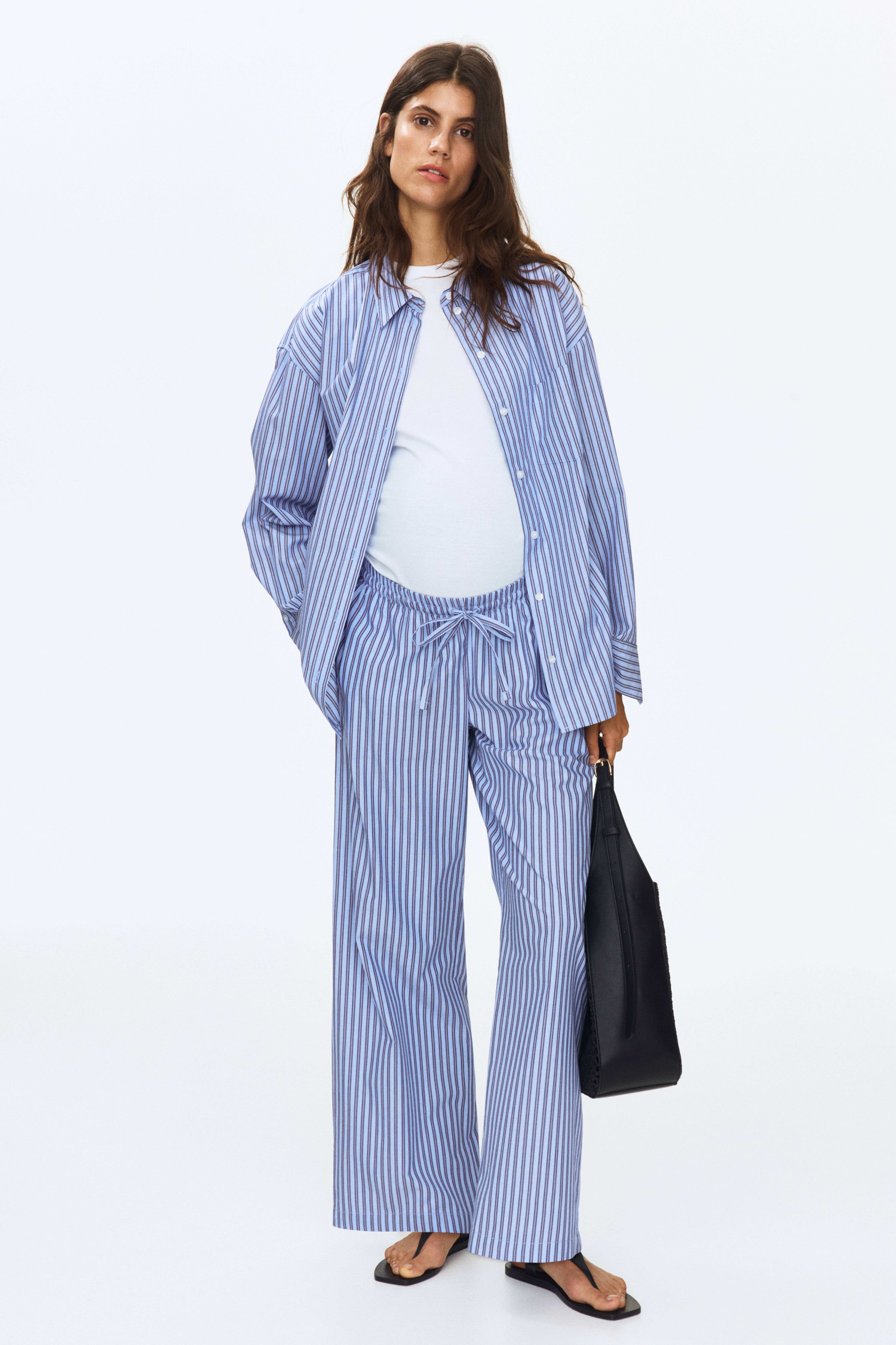 MAMA Pantalon à cordon en coton