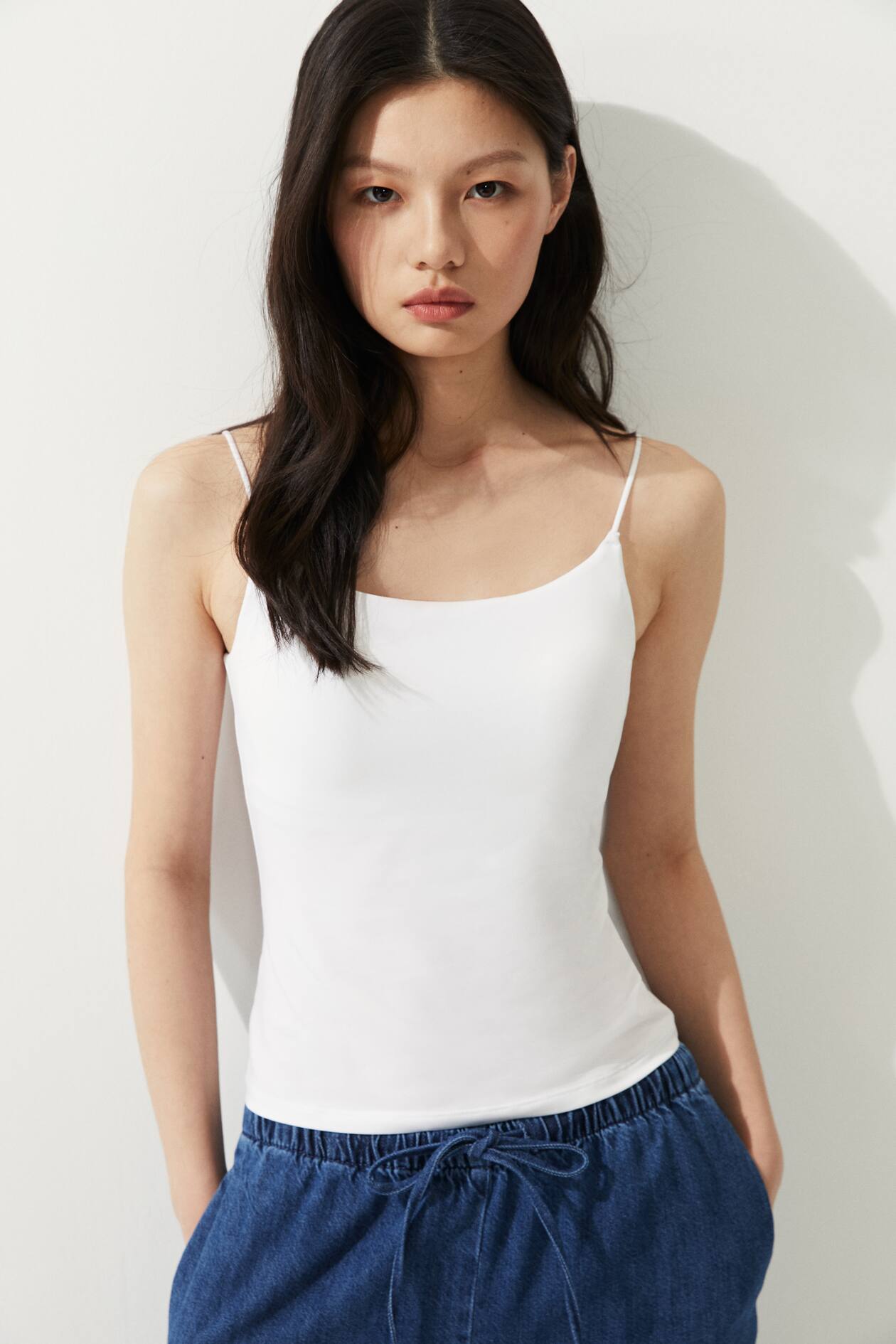 COOLMAX® Tank Top with Shelf Bra White Ladies H&M PH