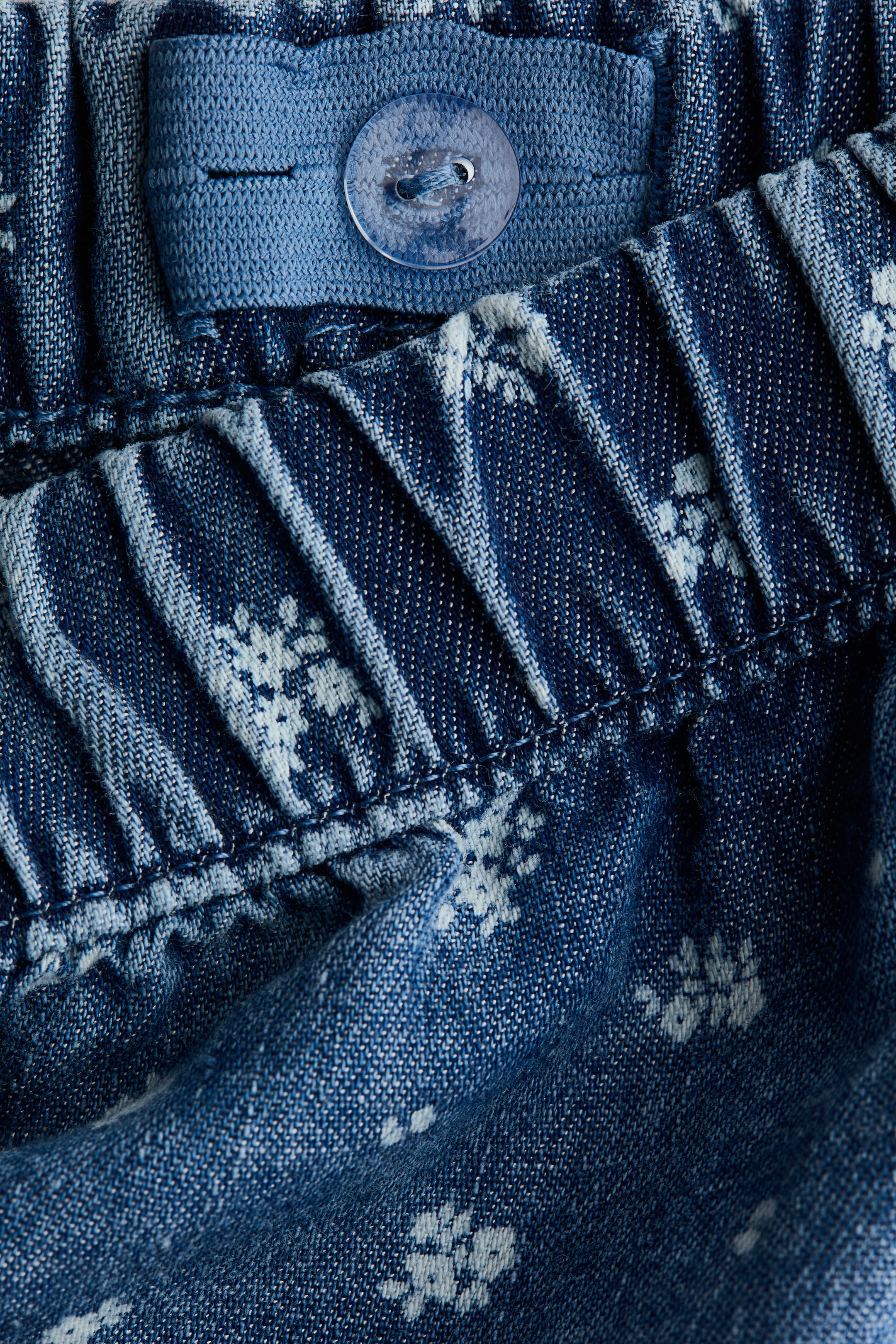 Ensemble 2 pièces en denim imprimé