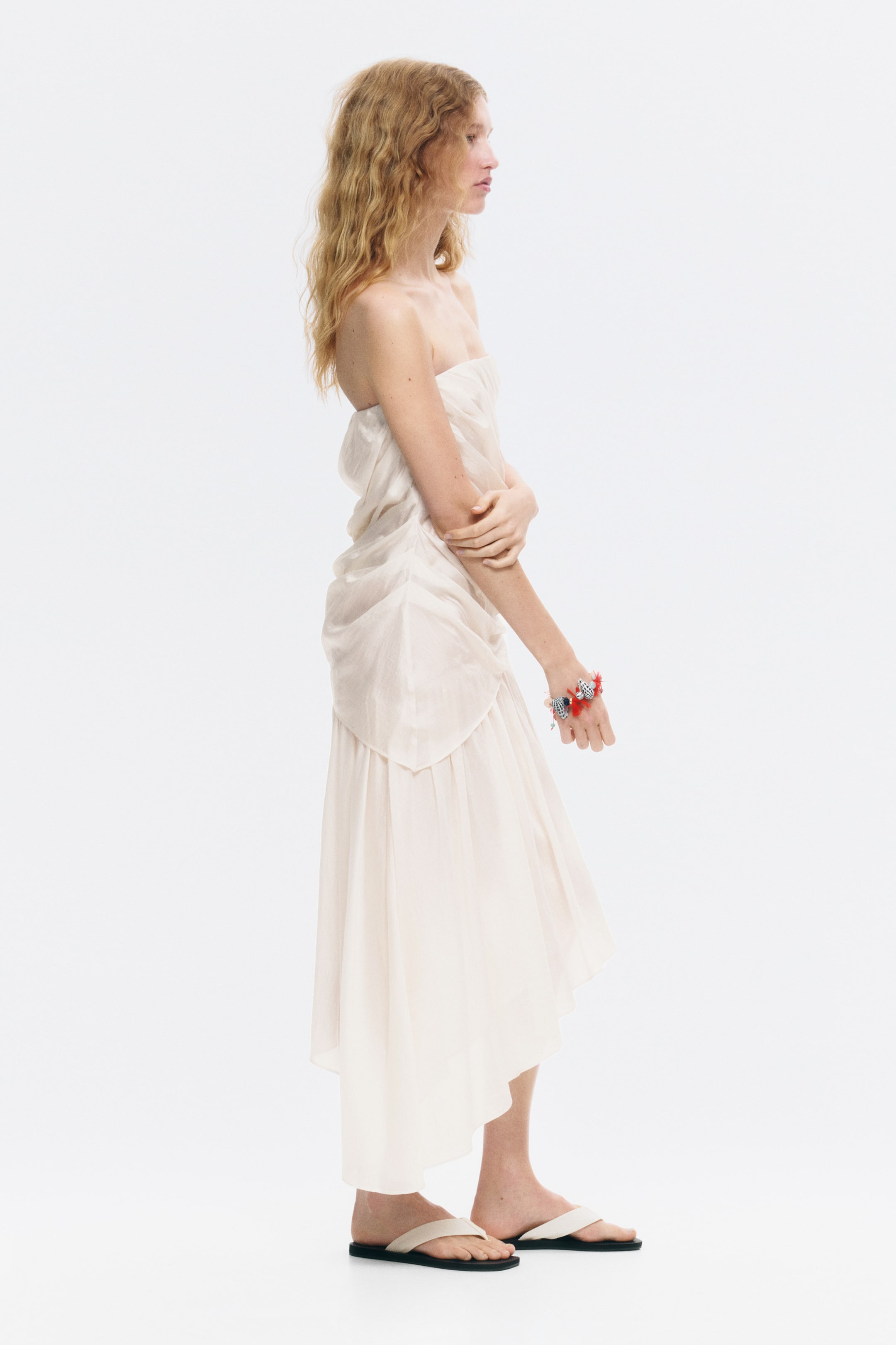 Draped Bandeau Dress